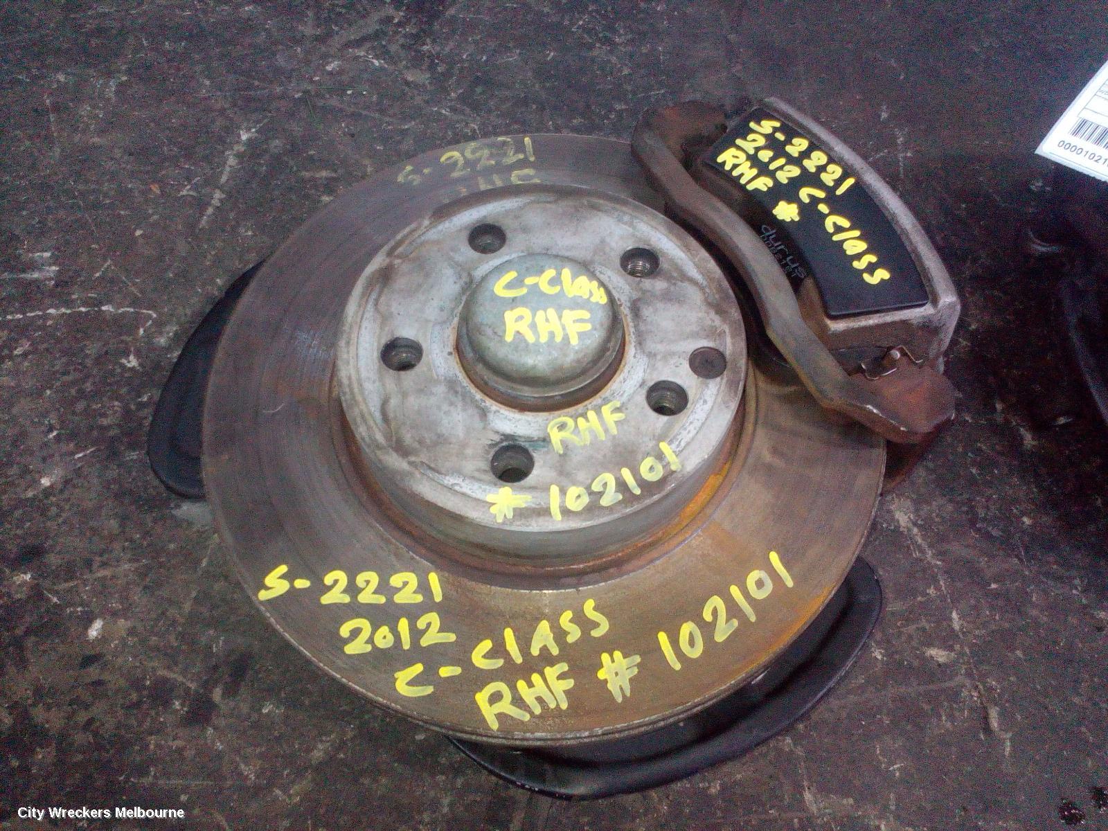 MERCEDES C CLASS RIGHT FRONT HUB ASSEMBLY, W204/S204/C204, NON AMG TYPE, 07/2007 - 01/2015