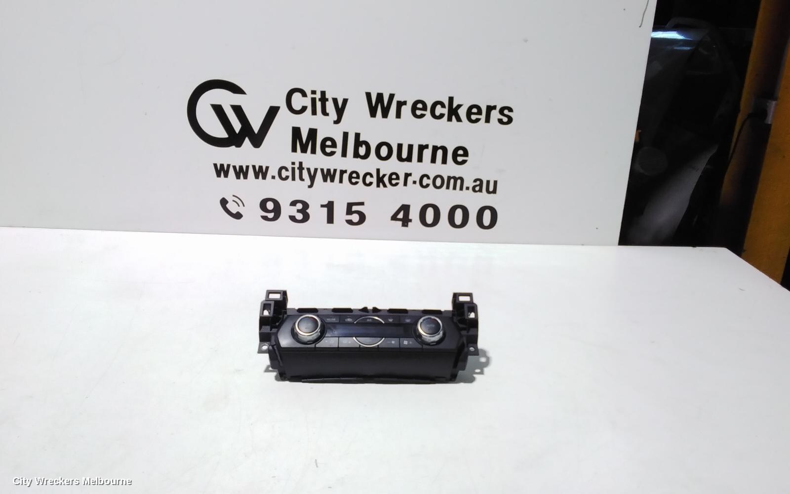 MAZDA CX9 HEATER/AC CONTROLS, FRONT, THREE ZONE CLIMATE CONTROL, HEATED SEAT TYPE, TC, AZAMI TC/TOURING/GT/GT SP, 07/2016 ONWARDS