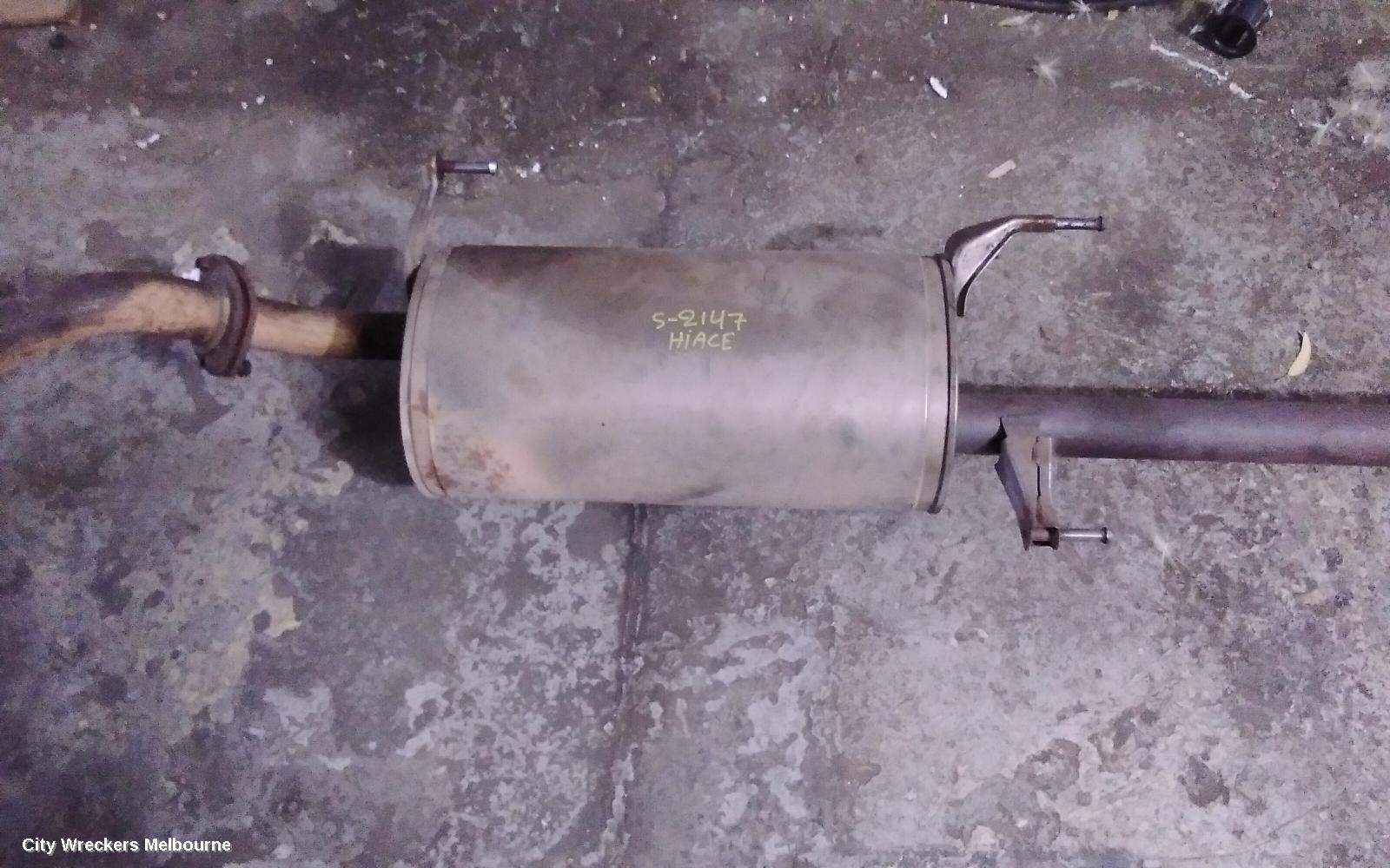 TOYOTA HIACE EXHAUST SYSTEM, TRH/KDH 03/2005 - 04/2019