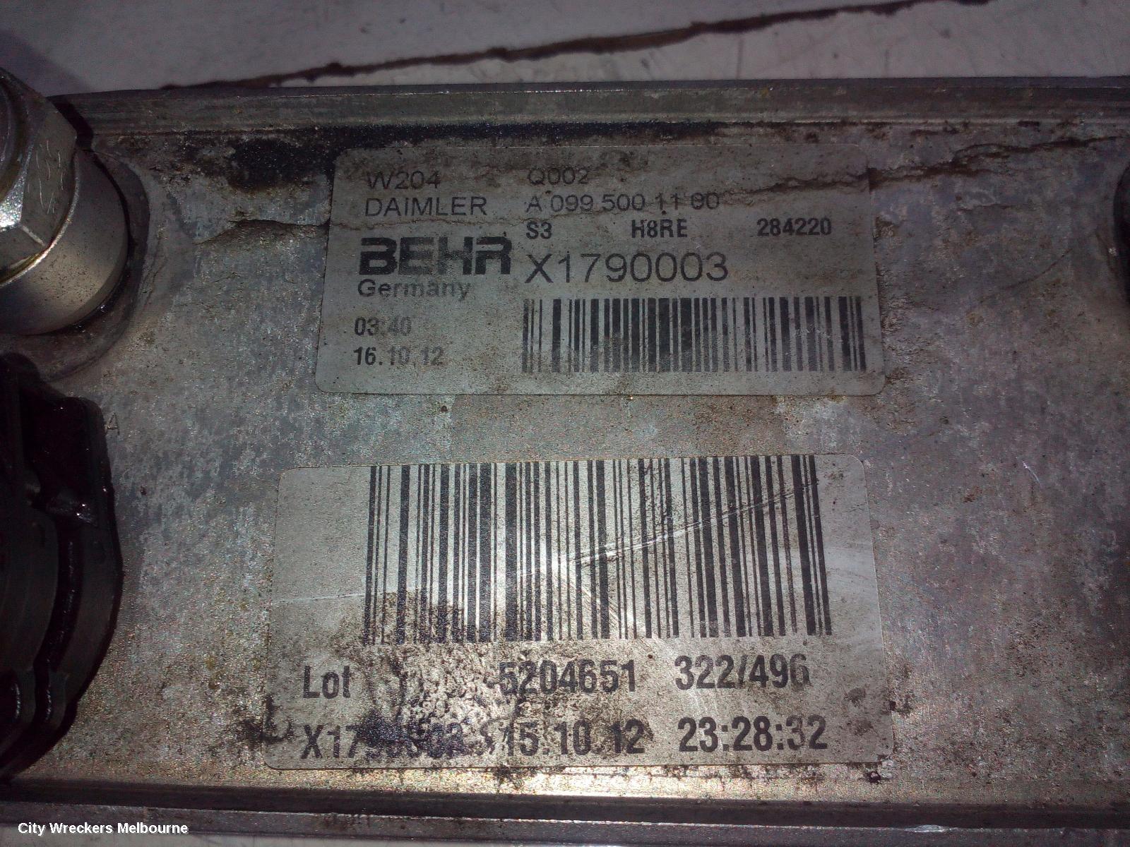 MERCEDES C CLASS COOLER, TRANSMISSION OIL COOLER, DIESEL, 2.1, TURBO, W204/S204/C204, C200CDI, 651.913 CODE, 09/2010 - 01/2015