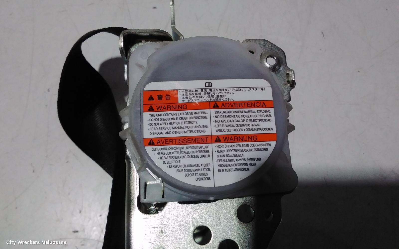 SUZUKI SWIFT SEATBELT/STALK, LH FRONT, SEAT BELT ONLY, FZ, 08/2010 - 03/2017