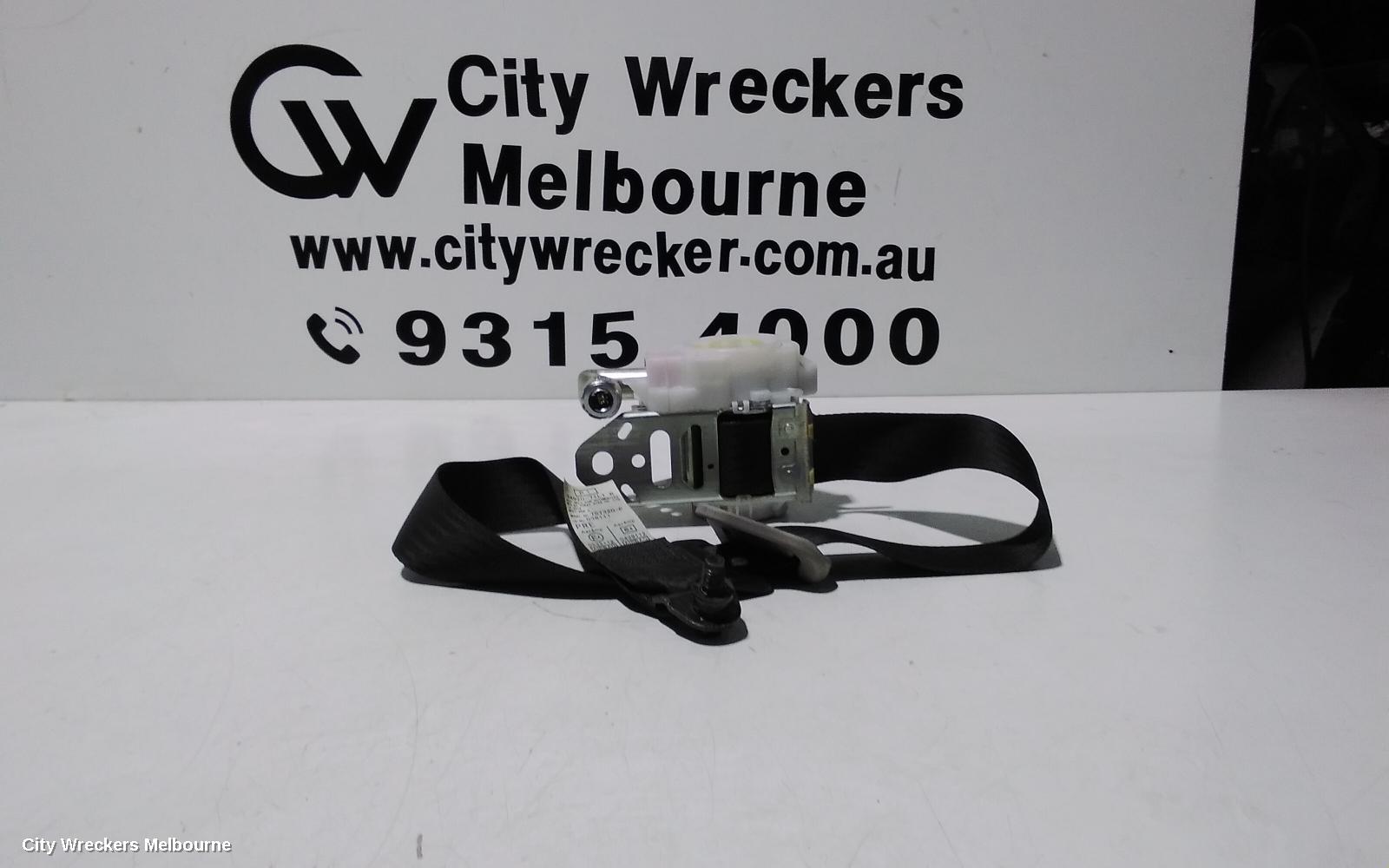SUZUKI SWIFT SEATBELT/STALK, RH FRONT, SEAT BELT ONLY, FZ, 08/2010 - 03/2017