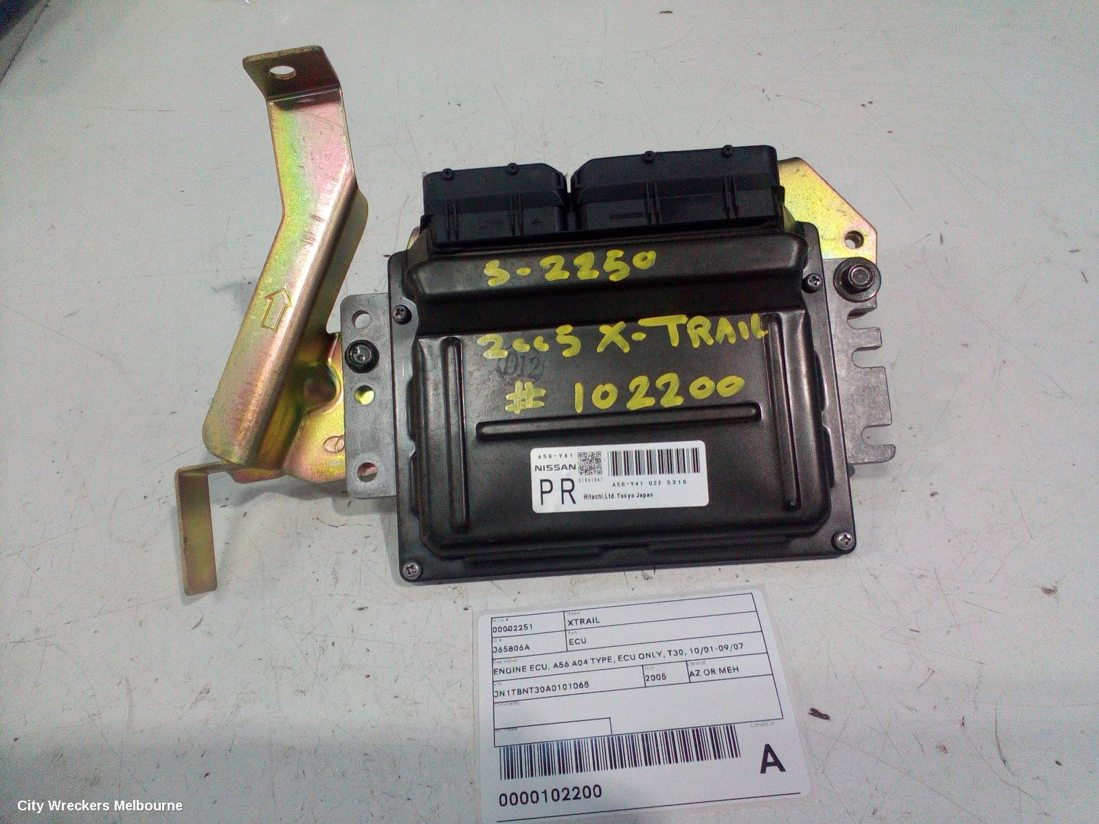 NISSAN XTRAIL ECU, ENGINE ECU, A56 A04 TYPE, ECU ONLY, T30, 10/2001 - 09/2007