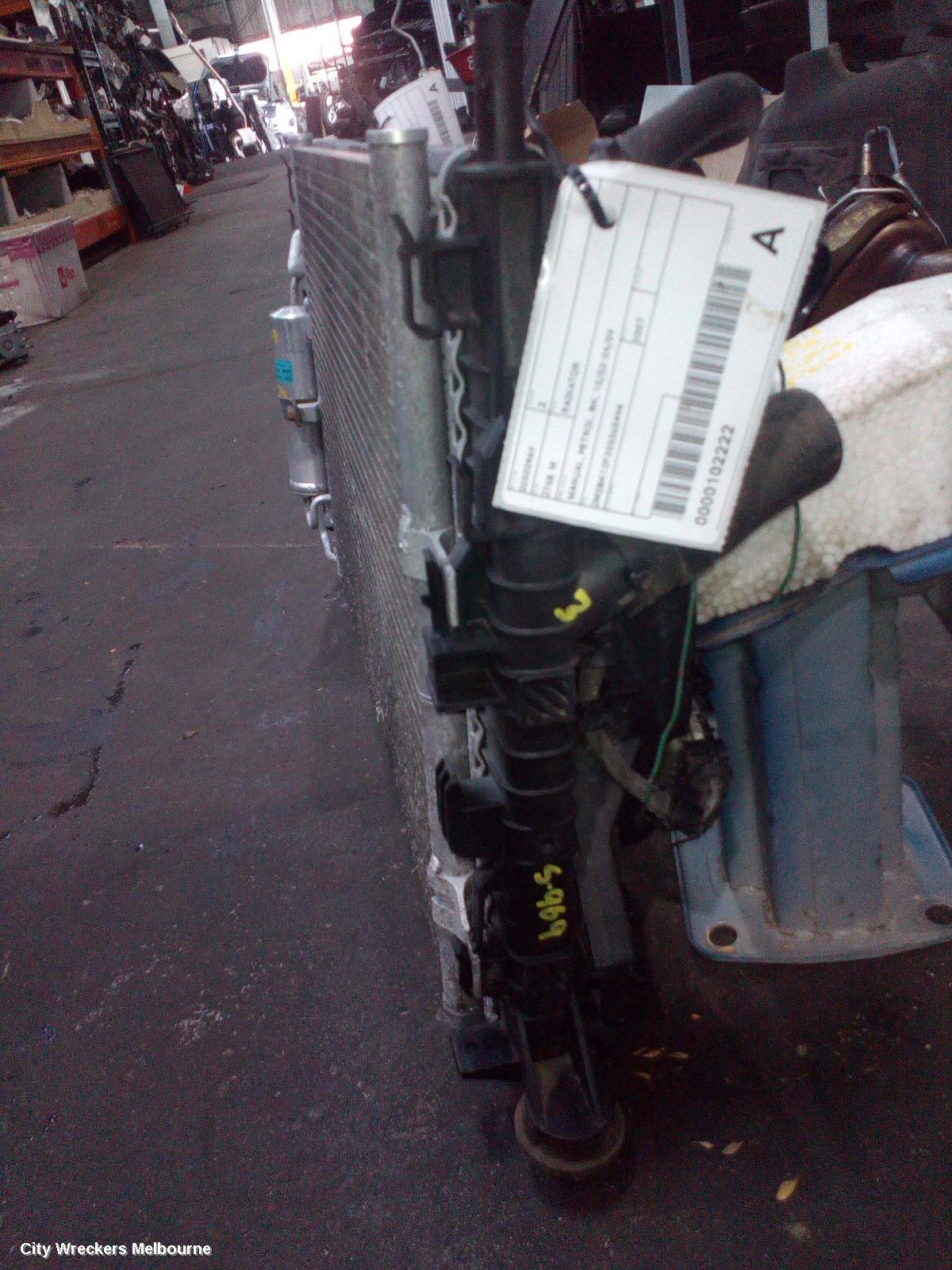 MAZDA 3 RADIATOR, MANUAL, PETROL, BK, 10/2003 - 04/2009