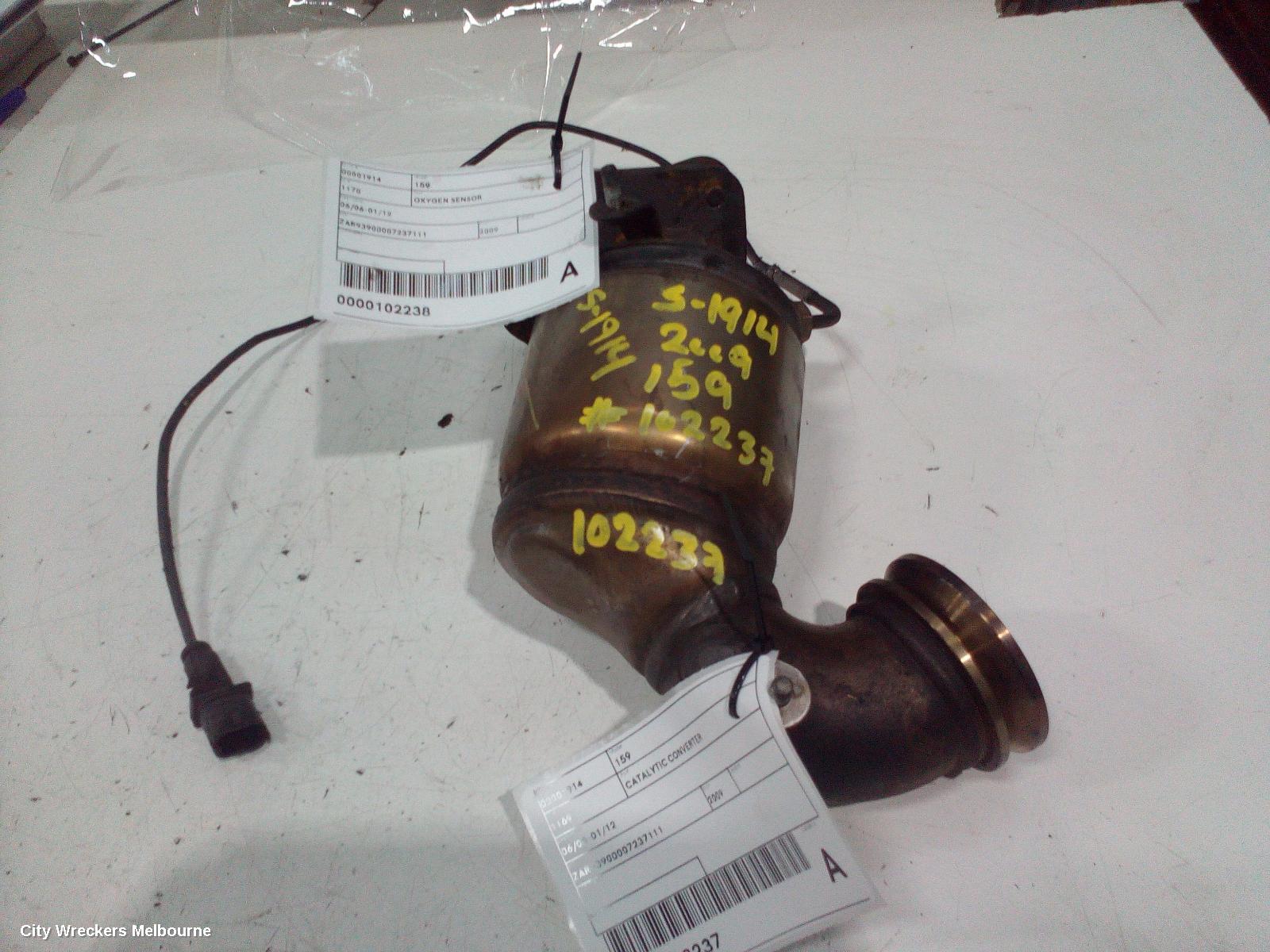 ALFA ROMEO 159 CATALYTIC CONVERTER, 06/2006 - 01/2012