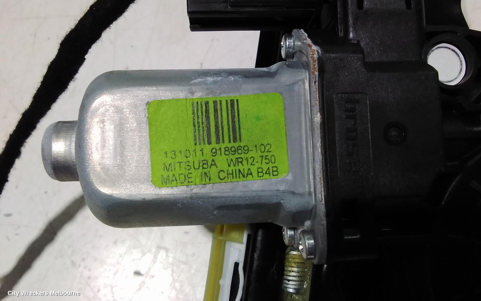 FORD FOCUS RIGHT REAR WND REG/MOTOR, LW, VIN MPB, 06/2012 - 08/2015
