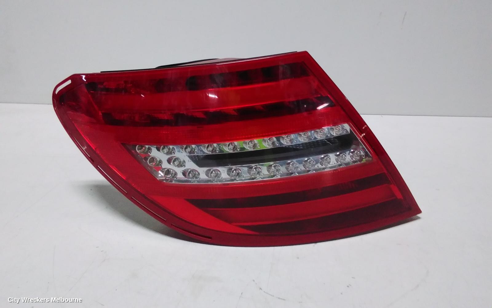 MERCEDES C CLASS LEFT TAILLIGHT, C204, COUPE, LED TYPE, 03/2011 - 01/2015