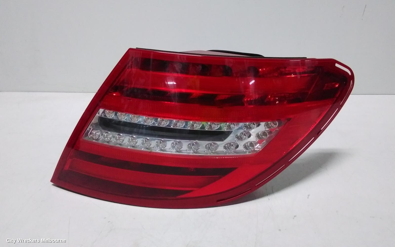 MERCEDES C CLASS RIGHT TAILLIGHT, C204, COUPE, LED TYPE, 03/2011 - 01/2015
