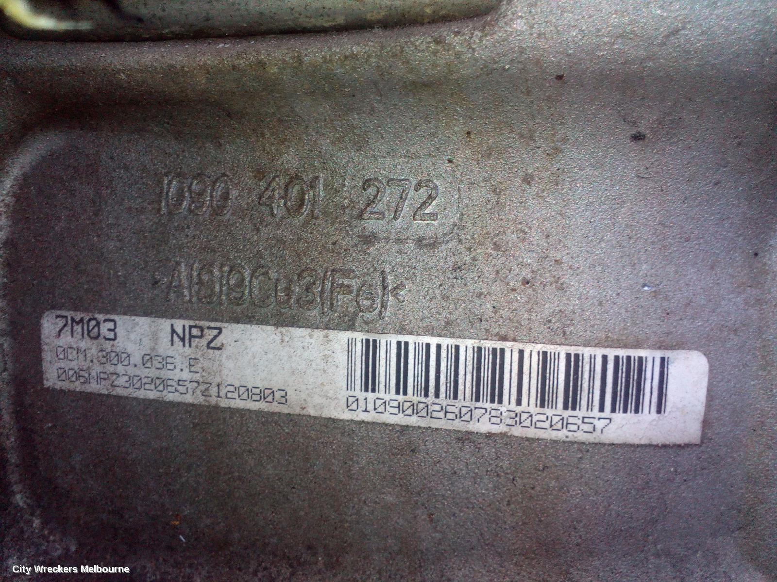 VOLKSWAGEN AMAROK TRANS/GEARBOX, AUTO, AWD, DIESEL, 2.0, TWIN TURBO, W/ TRANSFER CASE, 2H, NLF CODE, 12/2010 ONWARDS