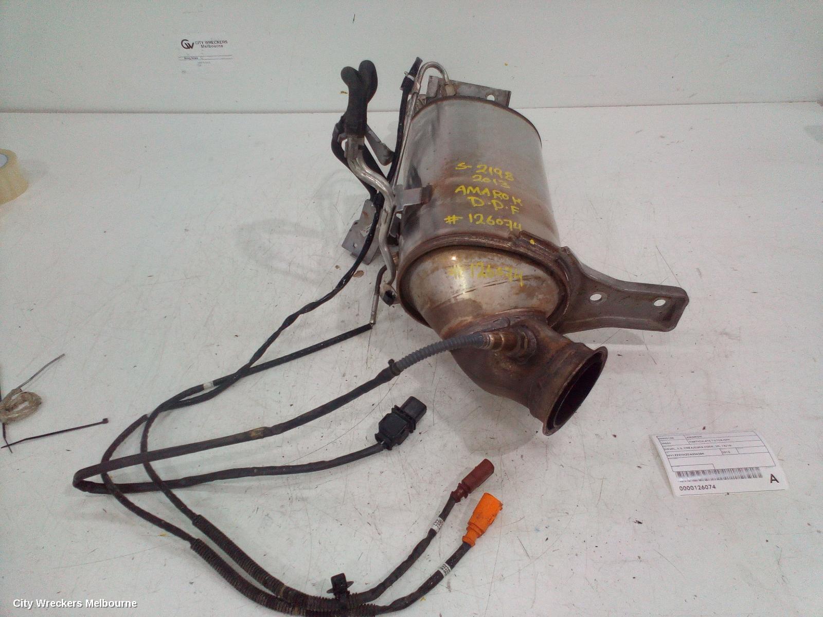 VOLKSWAGEN AMAROK PARTICULATE FILTER/DPF, DIESEL, 2.0, CNEA/CSHA CODE, 2H, 12/2010 ONWARDS