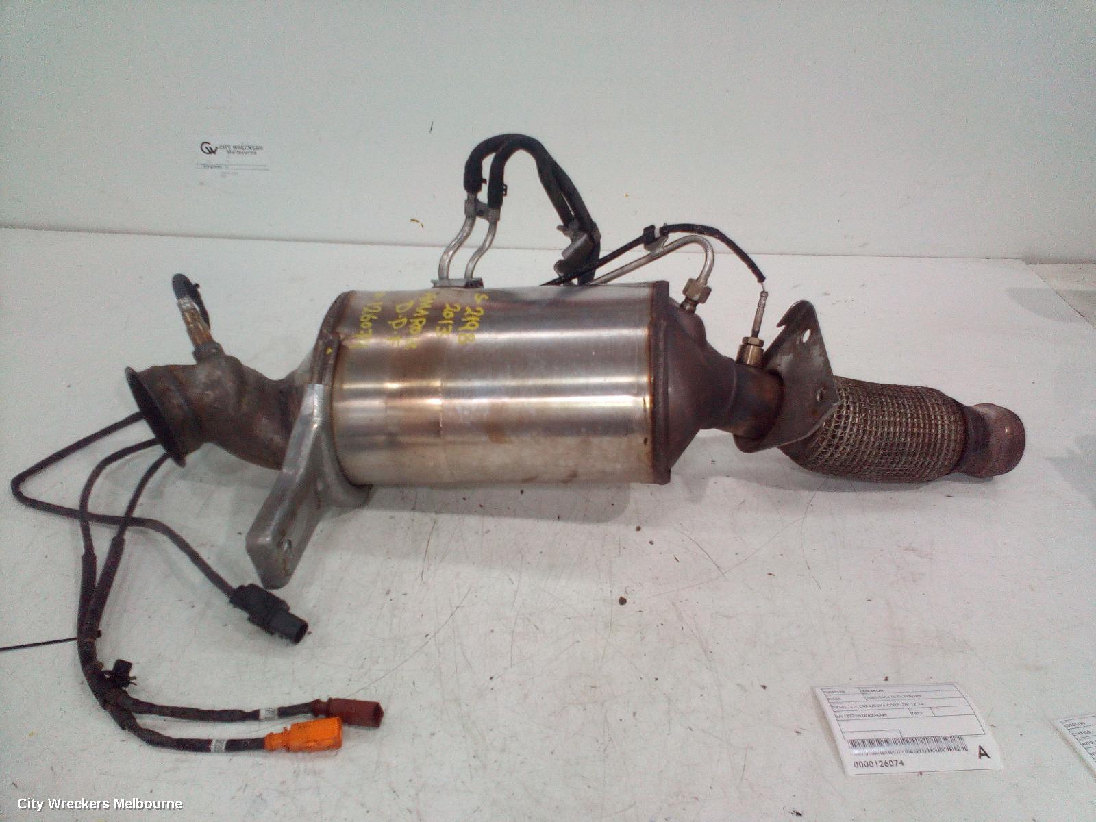 VOLKSWAGEN AMAROK PARTICULATE FILTER/DPF, DIESEL, 2.0, CNEA/CSHA CODE, 2H, 12/2010 ONWARDS