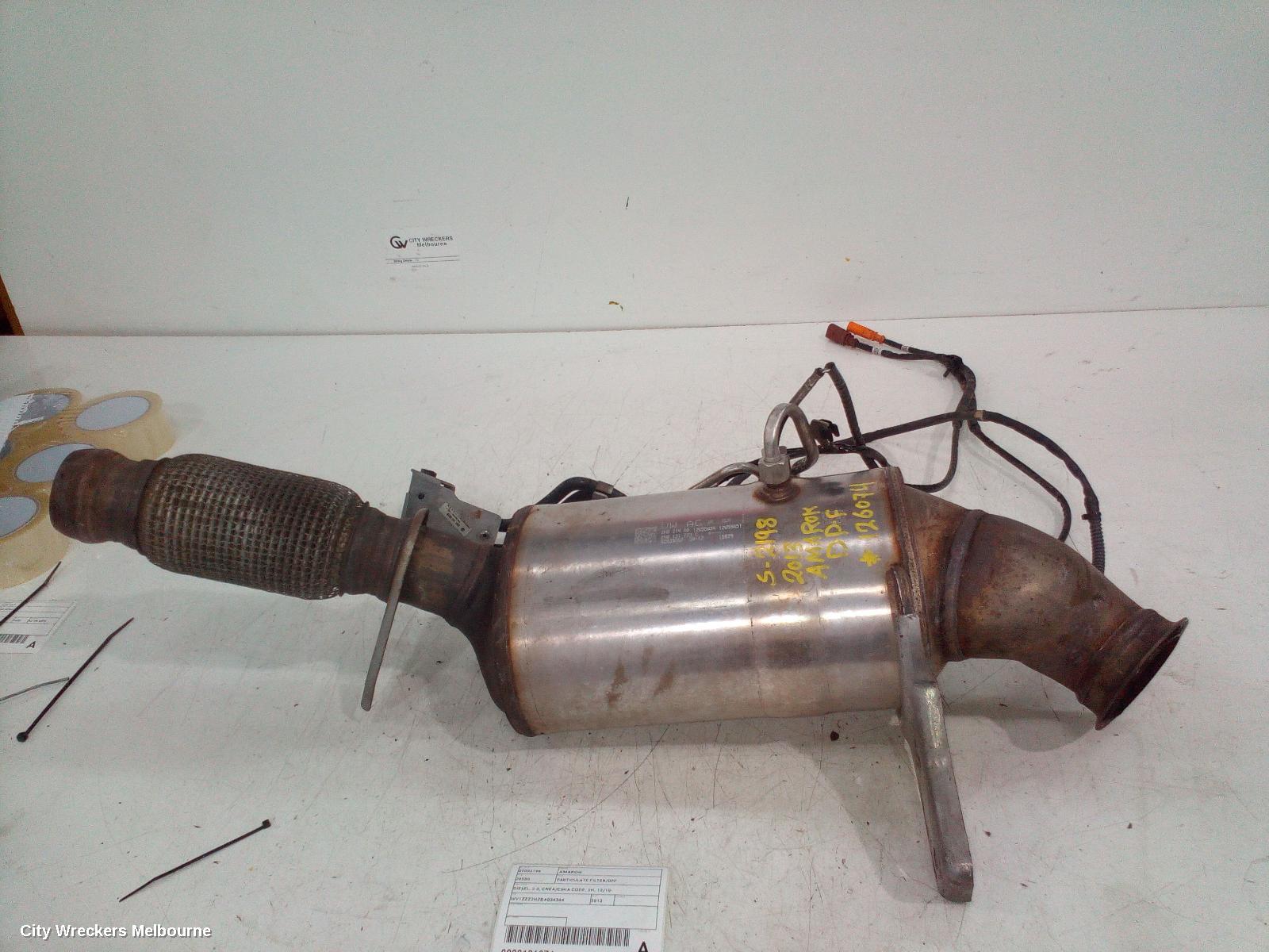 VOLKSWAGEN AMAROK PARTICULATE FILTER/DPF, DIESEL, 2.0, CNEA/CSHA CODE, 2H, 12/2010 ONWARDS