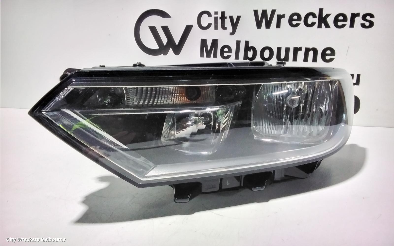 VOLKSWAGEN PASSAT LEFT HEADLAMP, B8/MK7, HALOGEN TYPE, 06/2015 - 10/2019
