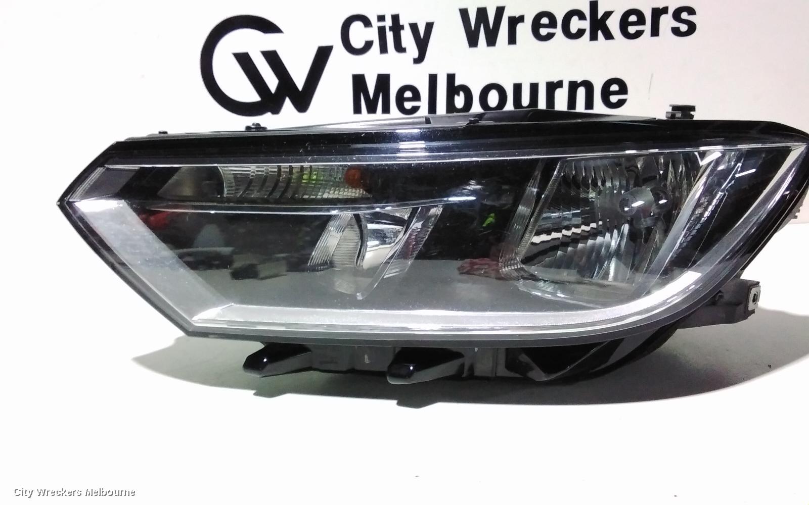 VOLKSWAGEN PASSAT LEFT HEADLAMP, B8/MK7, HALOGEN TYPE, 06/2015 - 10/2019