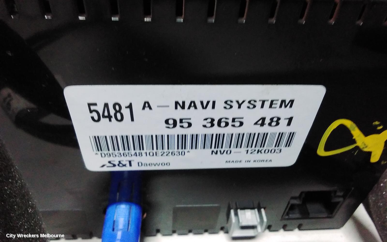 HOLDEN CAPTIVA RADIO/CD/DVD/SAT/TV, DISPLAY UNIT SURROUND ONLY, SAT NAV TYPE, CG, 01/2011 - 09/2015