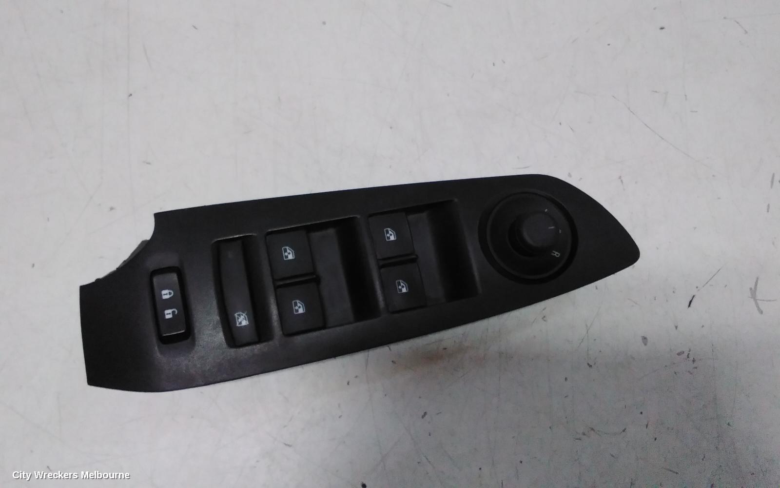 HOLDEN TRAX PWR DR WIND SWITCH, RH FRONT (MASTER SWITCH), SQUARE STYLE PLUG, TJ SERIES, 09/2016 - 12/2020