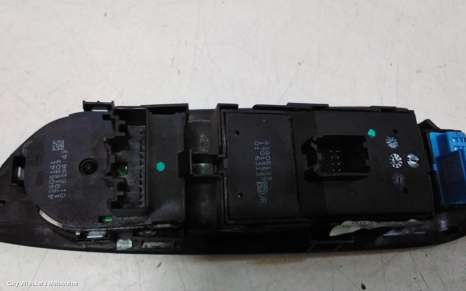 HOLDEN TRAX PWR DR WIND SWITCH, RH FRONT (MASTER SWITCH), SQUARE STYLE PLUG, TJ SERIES, 09/2016 - 12/2020