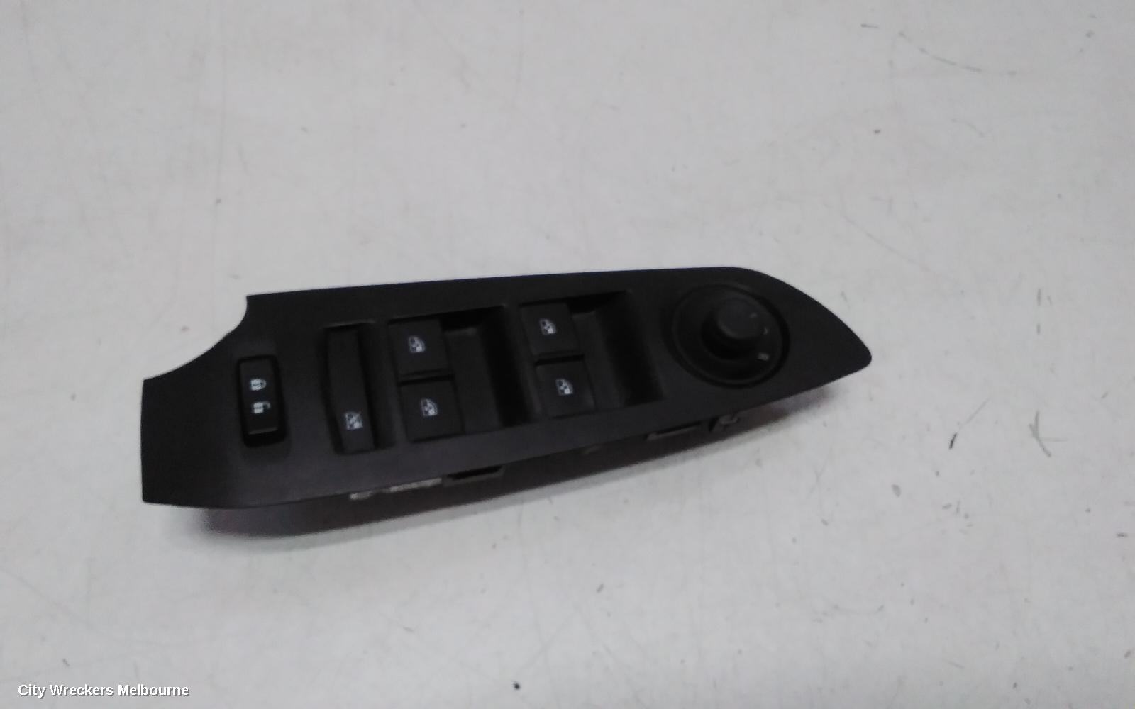 HOLDEN TRAX PWR DR WIND SWITCH, RH FRONT (MASTER SWITCH), SQUARE STYLE PLUG, TJ SERIES, 09/2016 - 12/2020