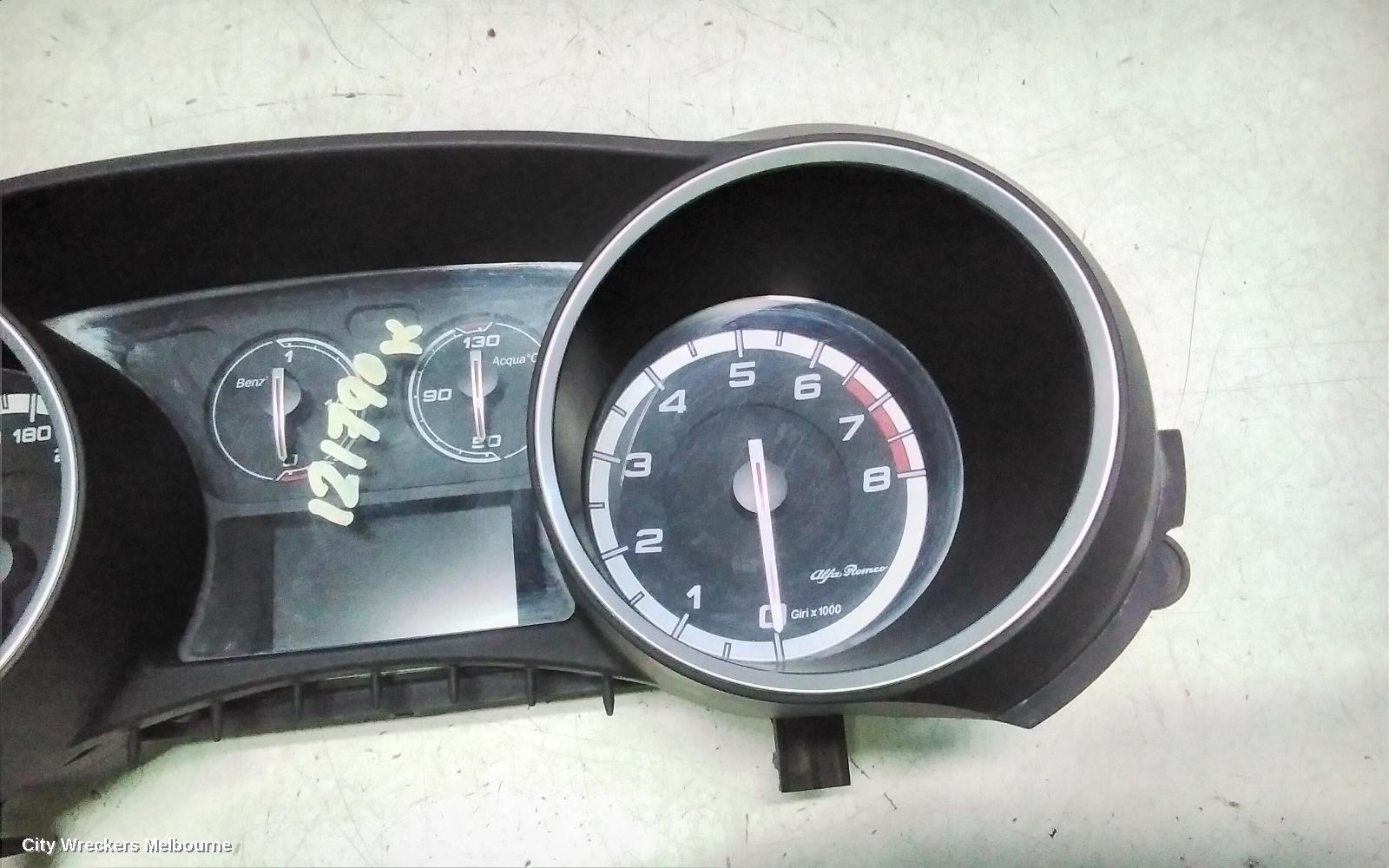 ALFA ROMEO GIULIETTA INSTRUMENT CLUSTER, 940 SERIES, 01/2011 - 12/2020