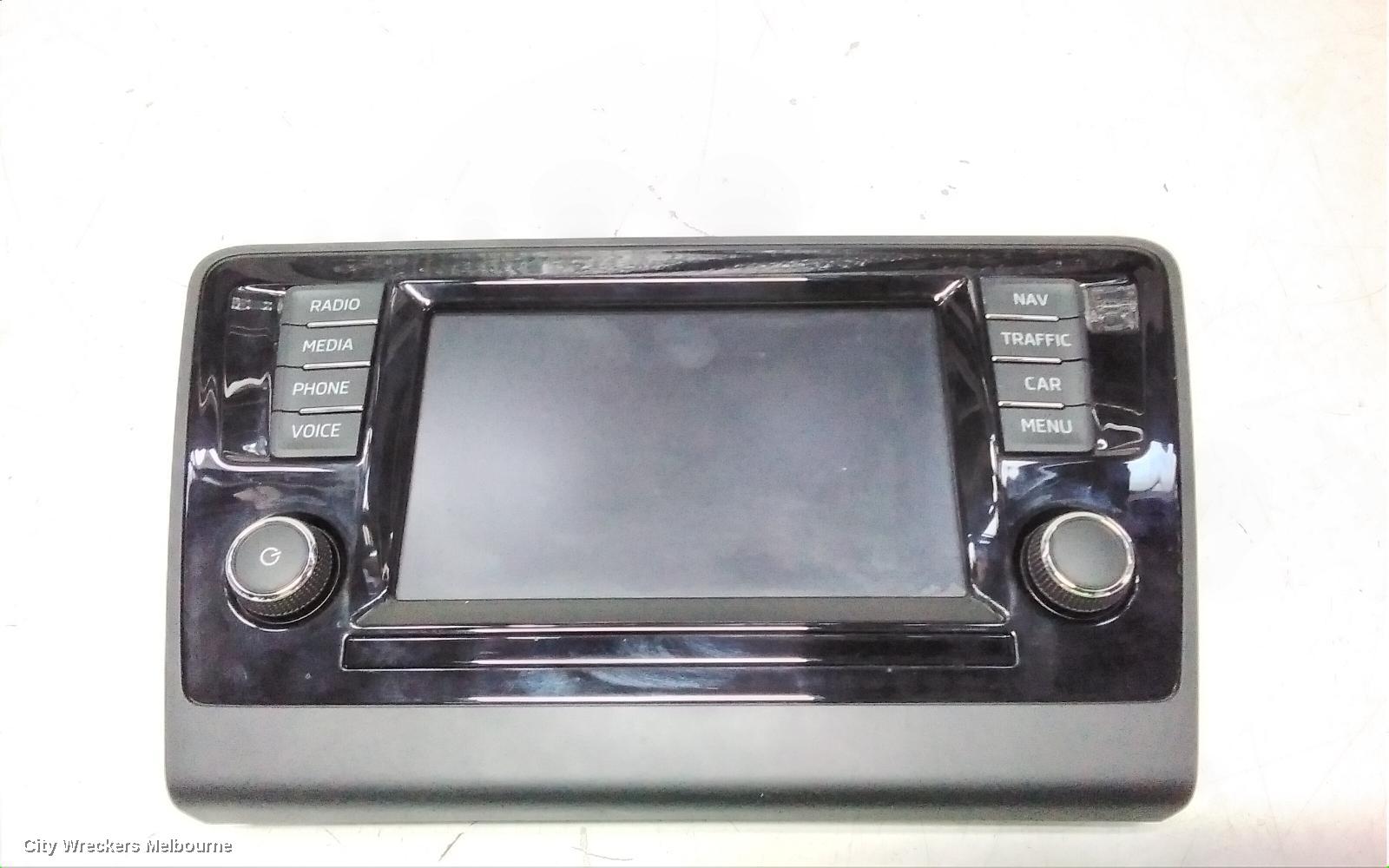 SKODA RAPID RADIO/CD/DVD/SAT/TV, DISPLAY/HEAD UNIT, SAT NAV TYPE, NH, 03/2017 - 12/2020