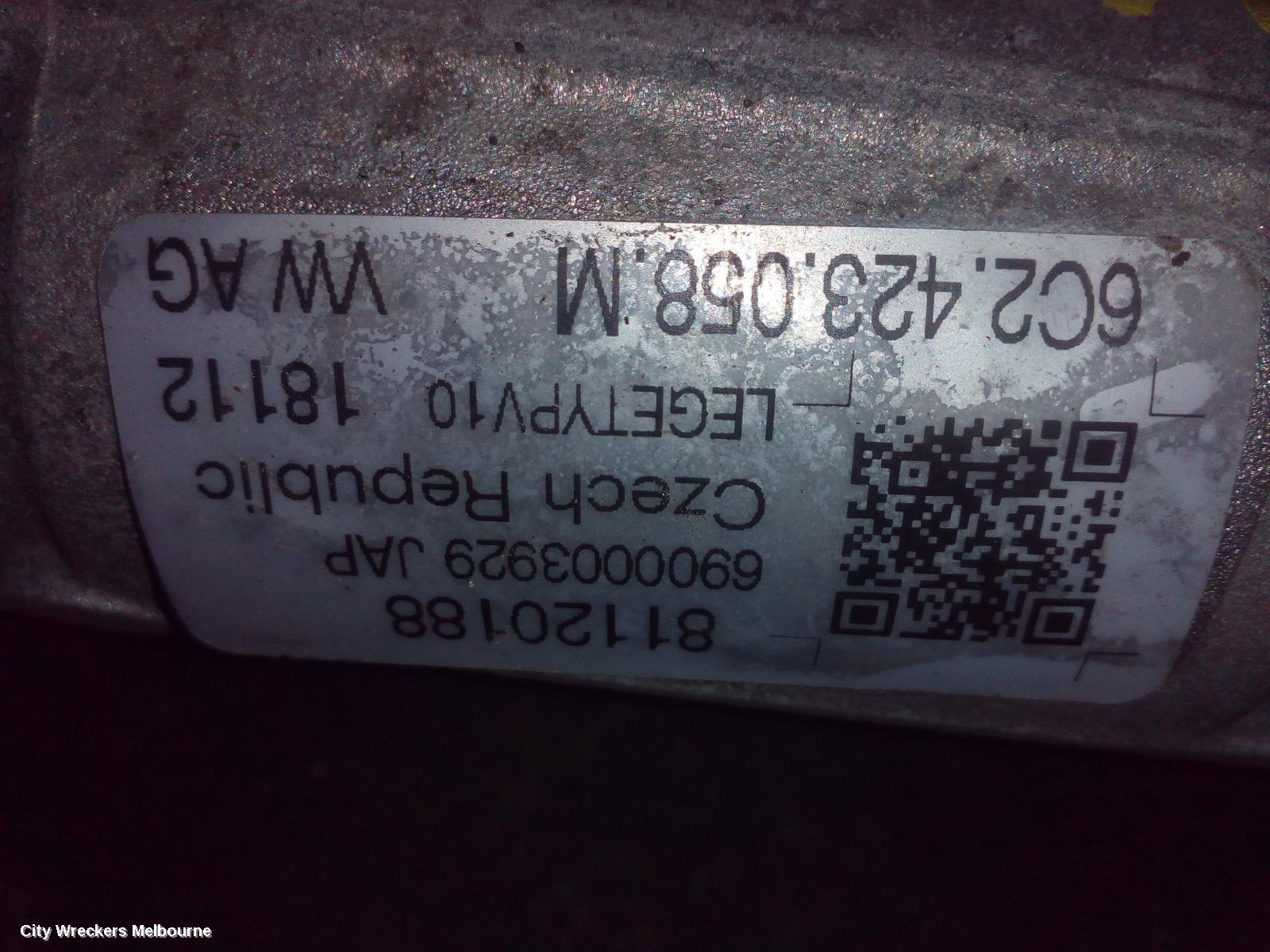 SKODA RAPID STEERING BOX/RACK, NH, 05/2014 - 12/2020