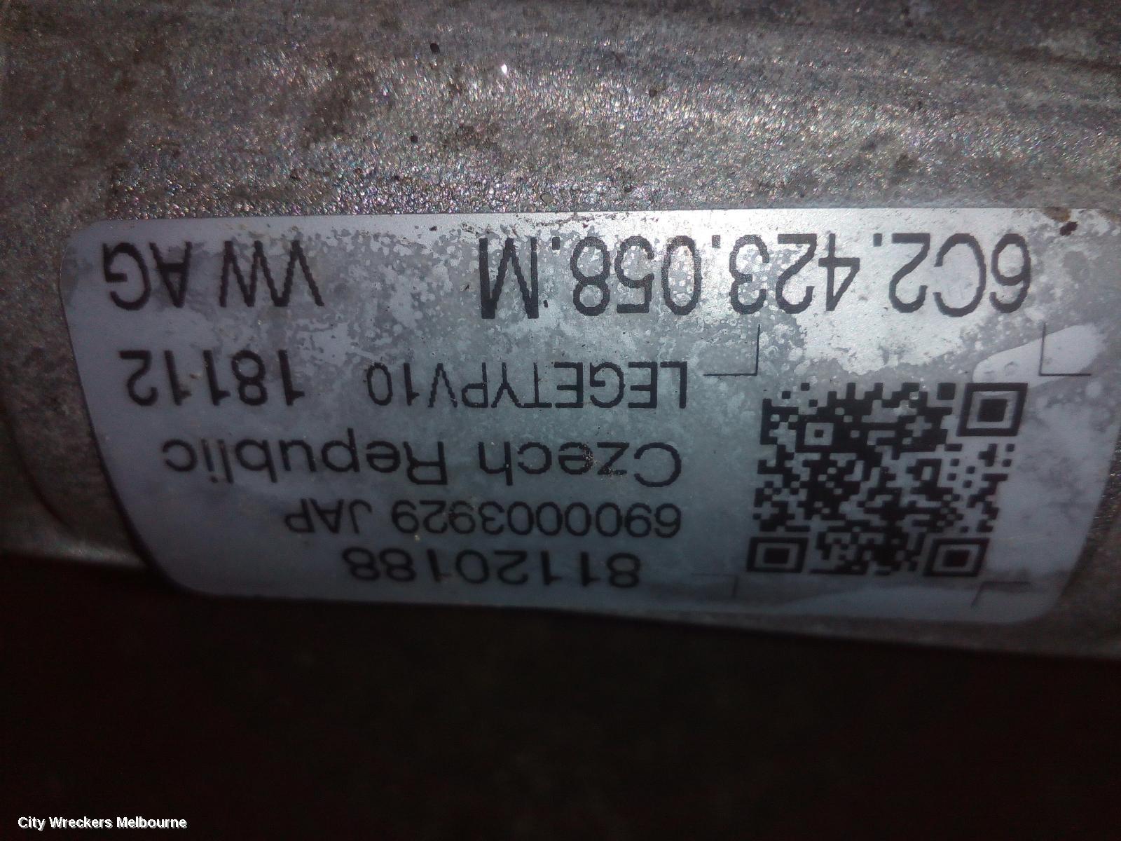 SKODA RAPID STEERING BOX/RACK, NH, 05/2014 - 12/2020