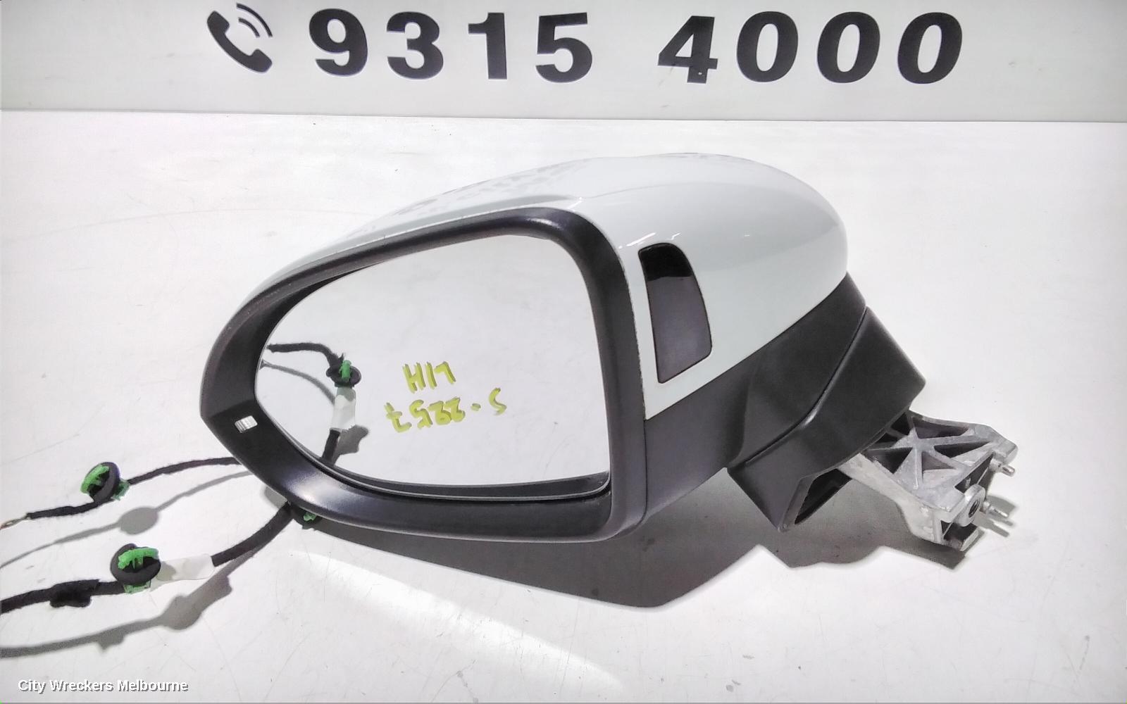 VOLKSWAGEN PASSAT LEFT DOOR MIRROR, B8/MK7, NON POWER FOLD TYPE, 06/2015 ONWARDS