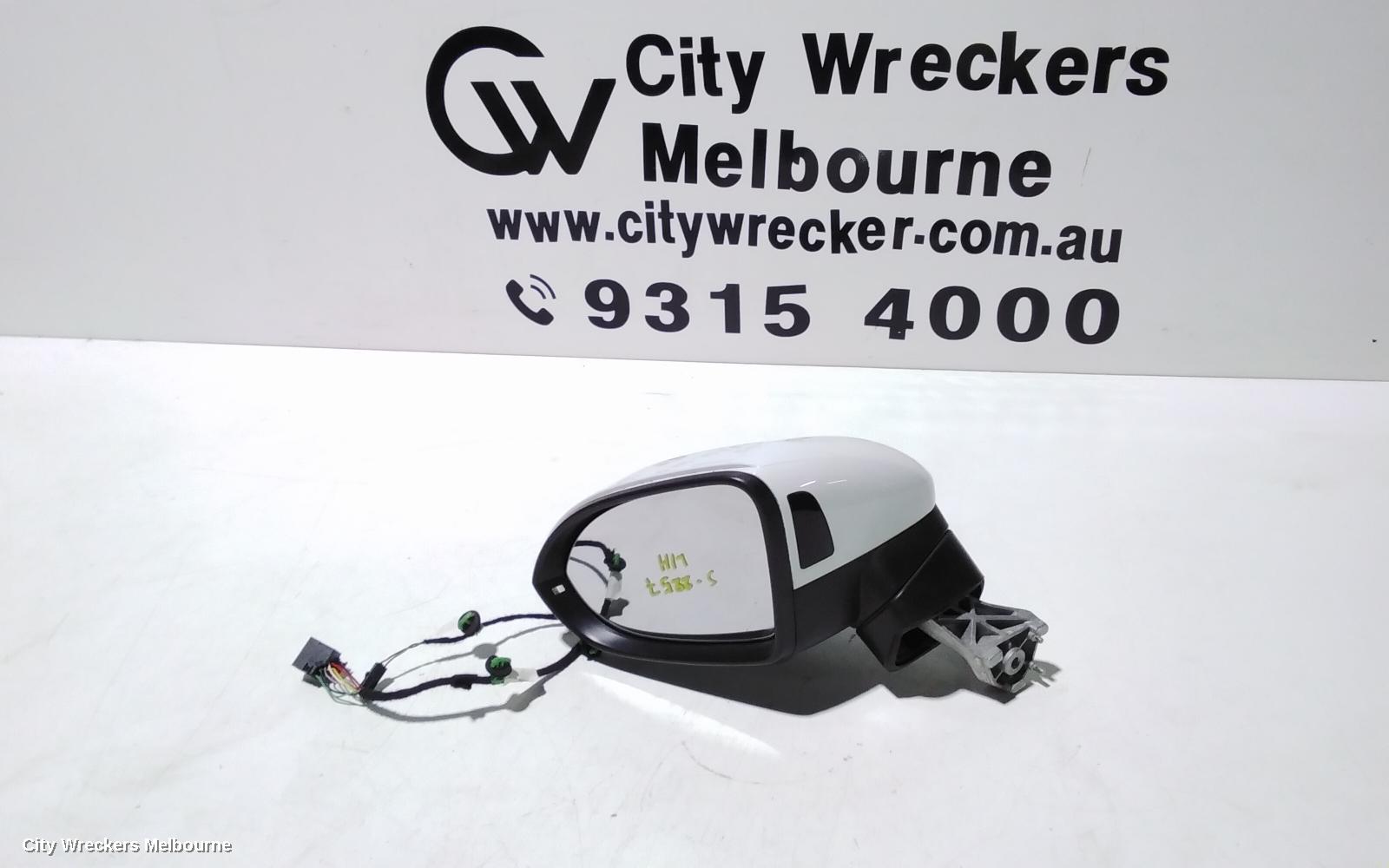 VOLKSWAGEN PASSAT LEFT DOOR MIRROR, B8/MK7, NON POWER FOLD TYPE, 06/2015 ONWARDS