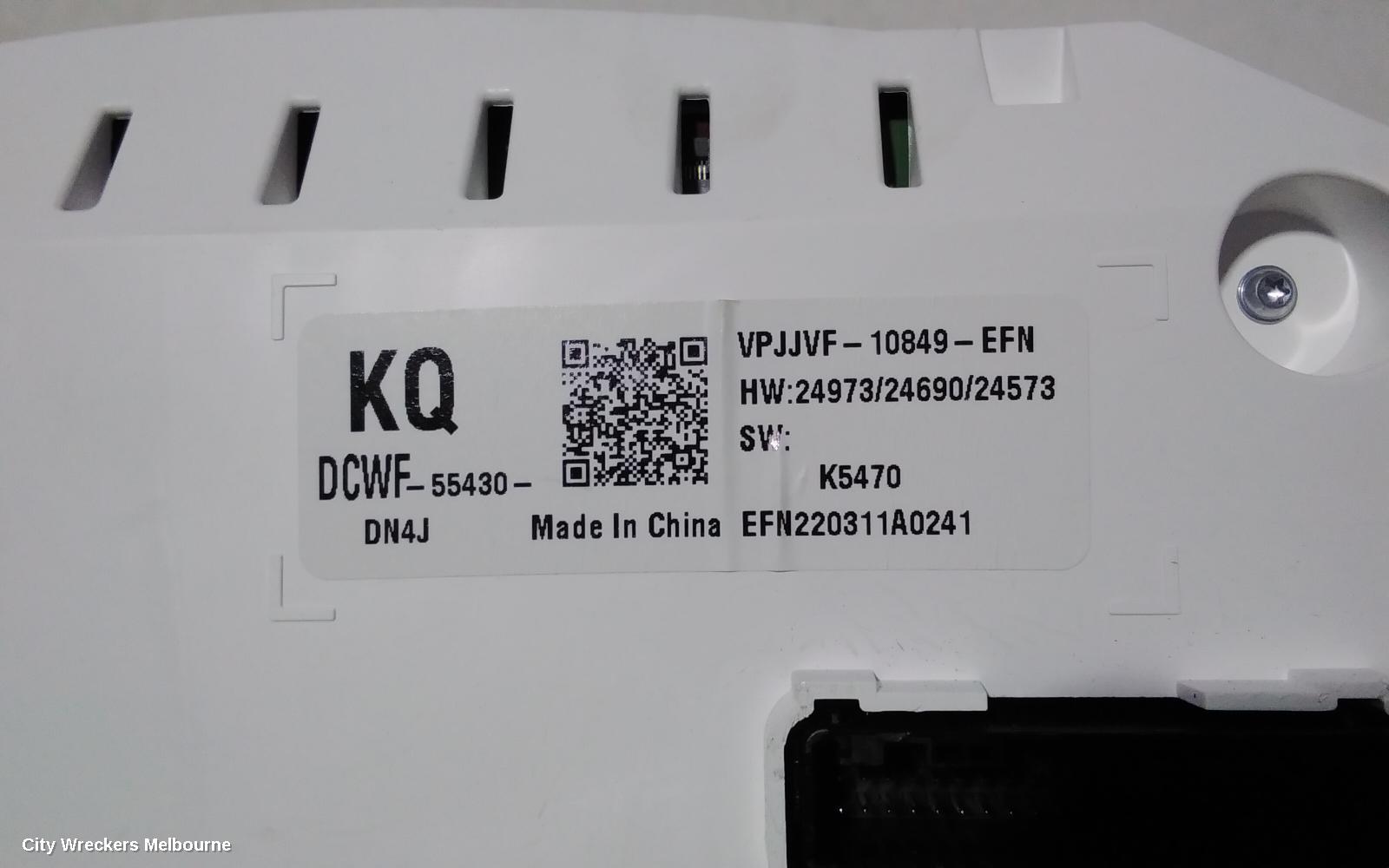 MAZDA MX30 INSTRUMENT CLUSTER, INSTRUMENT CLUSTER, DR, PETROL TYPE, 11/2020 ONWARDS