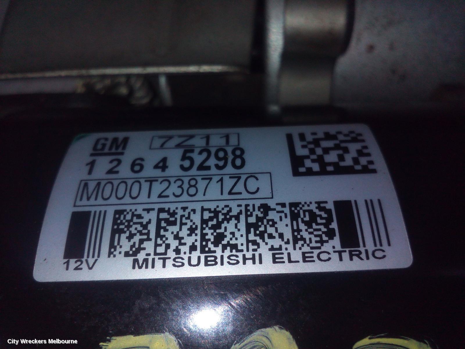 HOLDEN CAPTIVA STARTER, PETROL, 3.0, CG, 01/2011 - 06/2018