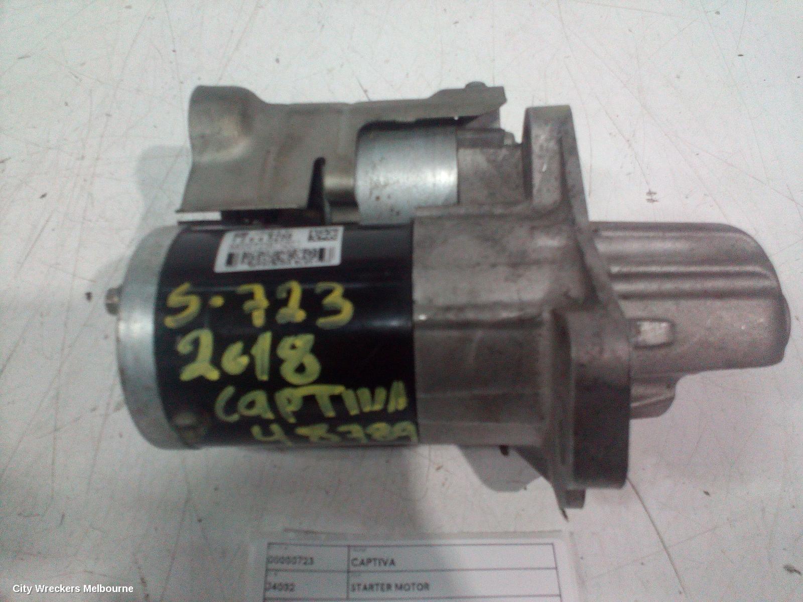 HOLDEN CAPTIVA STARTER, PETROL, 3.0, CG, 01/2011 - 06/2018