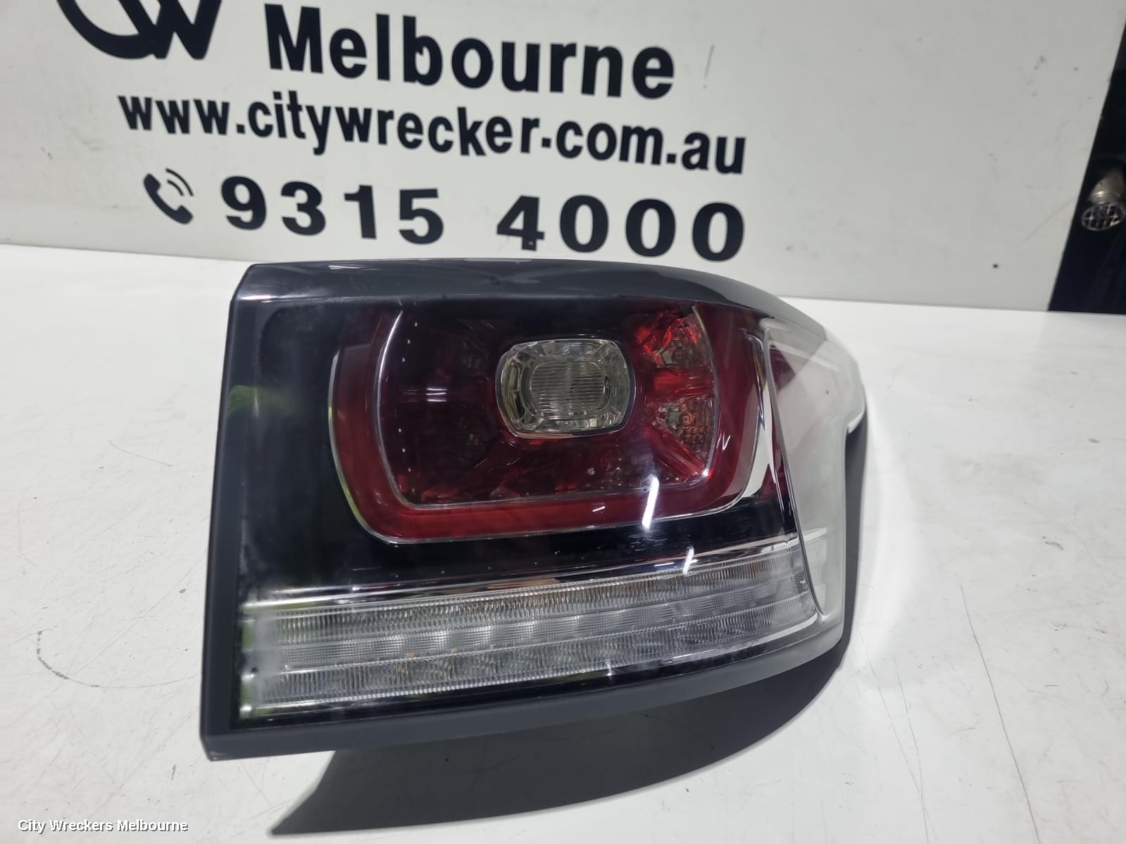 LAND ROVER RANGEROVER SPORT RIGHT TAILLIGHT, L494, CHROME AROUND SIDE MARKER, 06/2013 - 10/2017