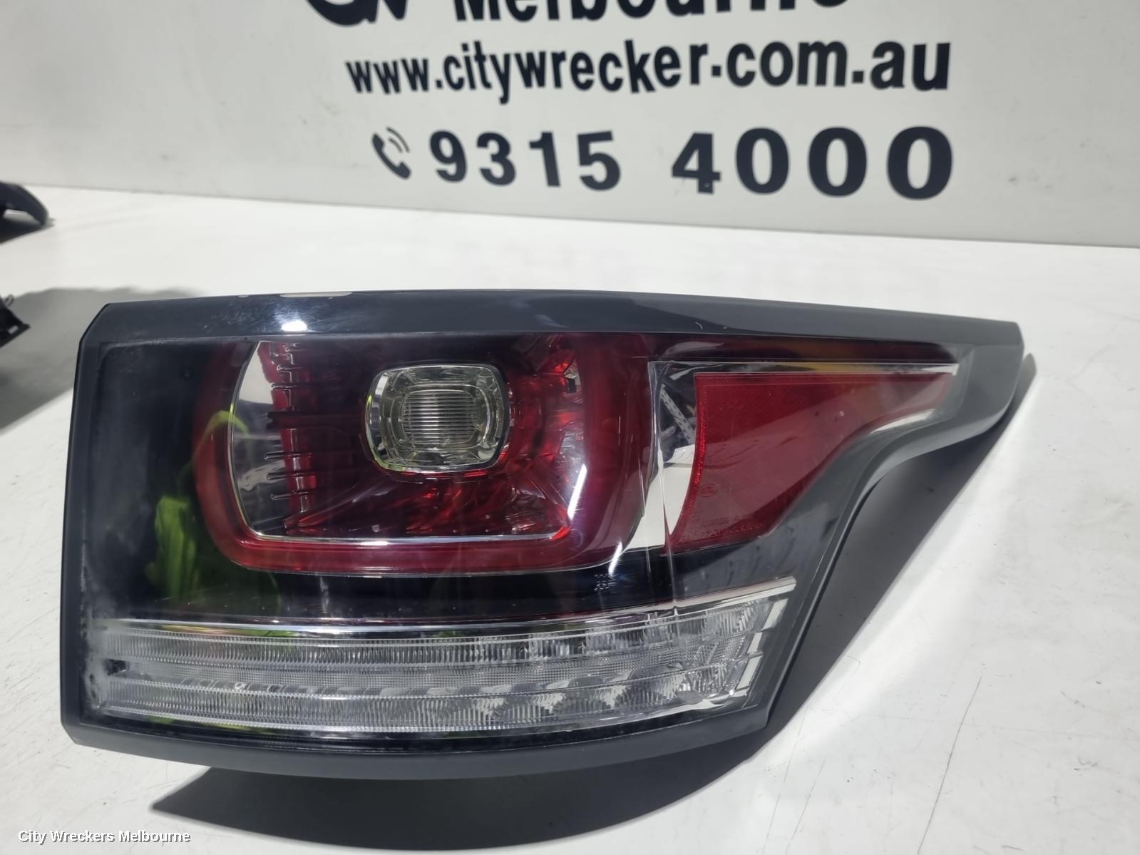 LAND ROVER RANGEROVER SPORT RIGHT TAILLIGHT, L494, CHROME AROUND SIDE MARKER, 06/2013 - 10/2017