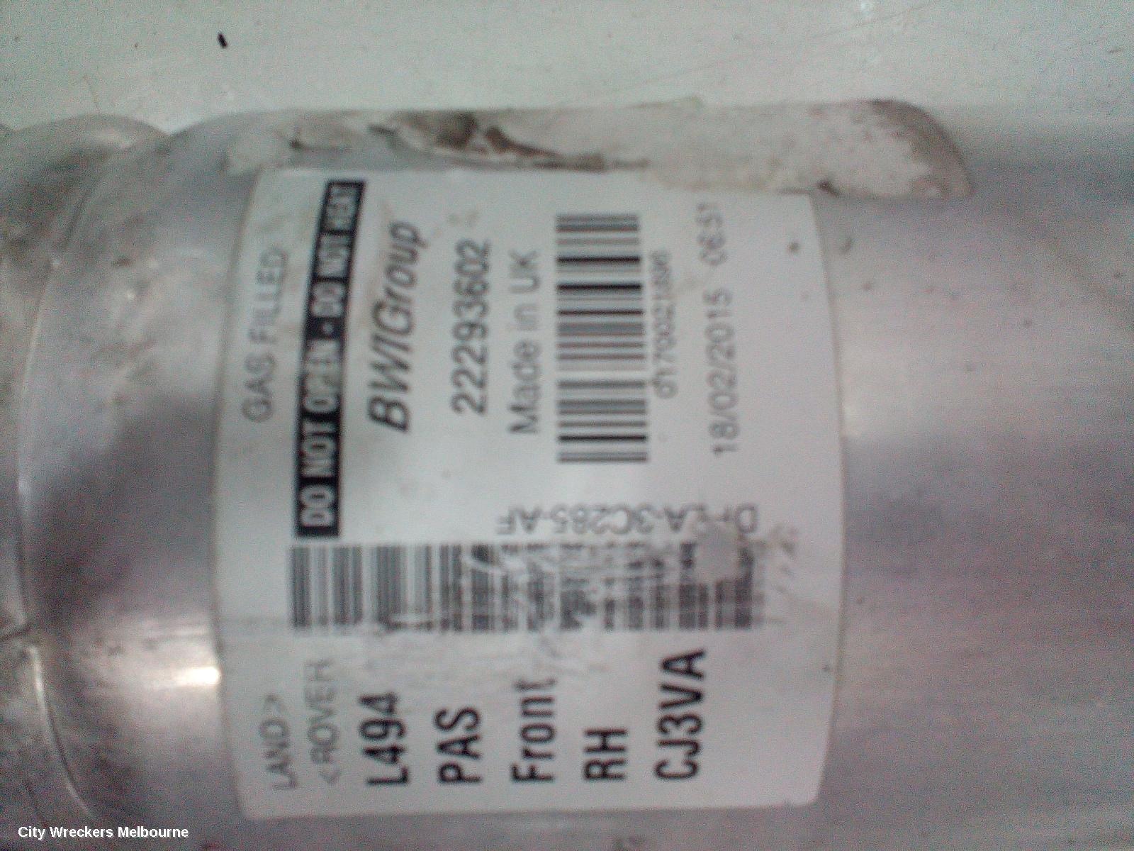 LAND ROVER RANGEROVER SPORT RIGHT FRONT STRUT, AIR TYPE, NON VARIABLE DAMPENING, L494, 12/2013 - 04/2022