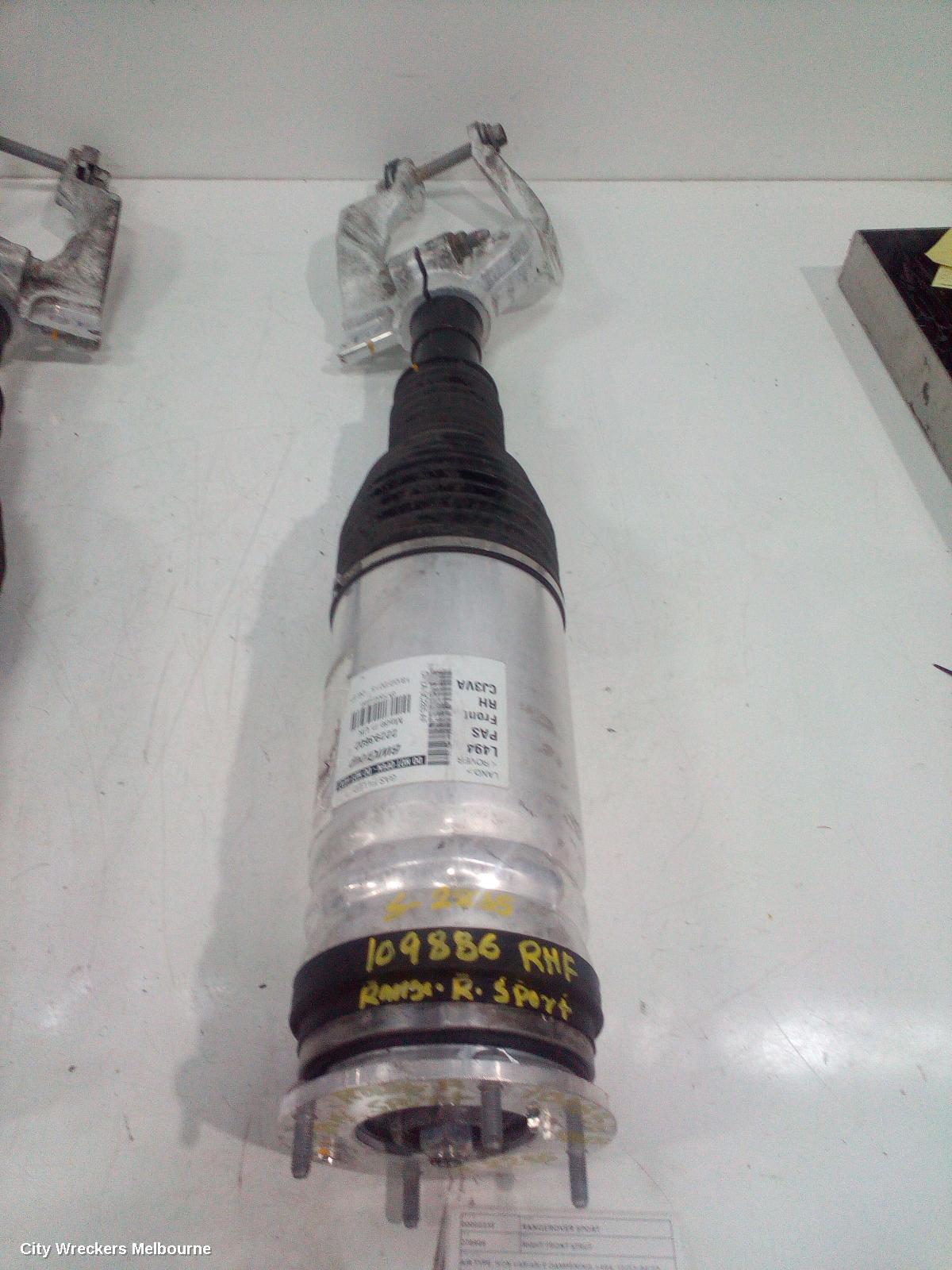 LAND ROVER RANGEROVER SPORT RIGHT FRONT STRUT, AIR TYPE, NON VARIABLE DAMPENING, L494, 12/2013 - 04/2022