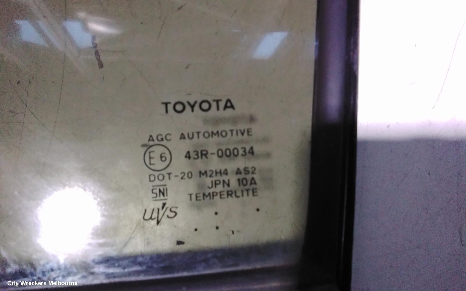 TOYOTA HIACE LEFT FRONT 1/4 DOOR GLASS, 300 SERIES, 02/2019 ONWARDS