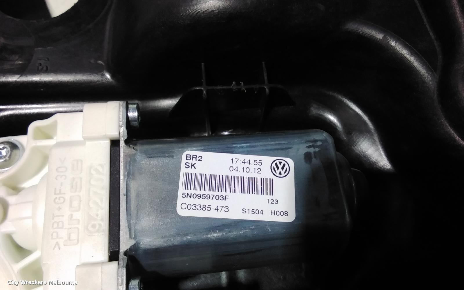 VOLKSWAGEN TIGUAN LEFT REAR WND REG/MOTOR, 5N, POWER, 05/2008 ONWARDS