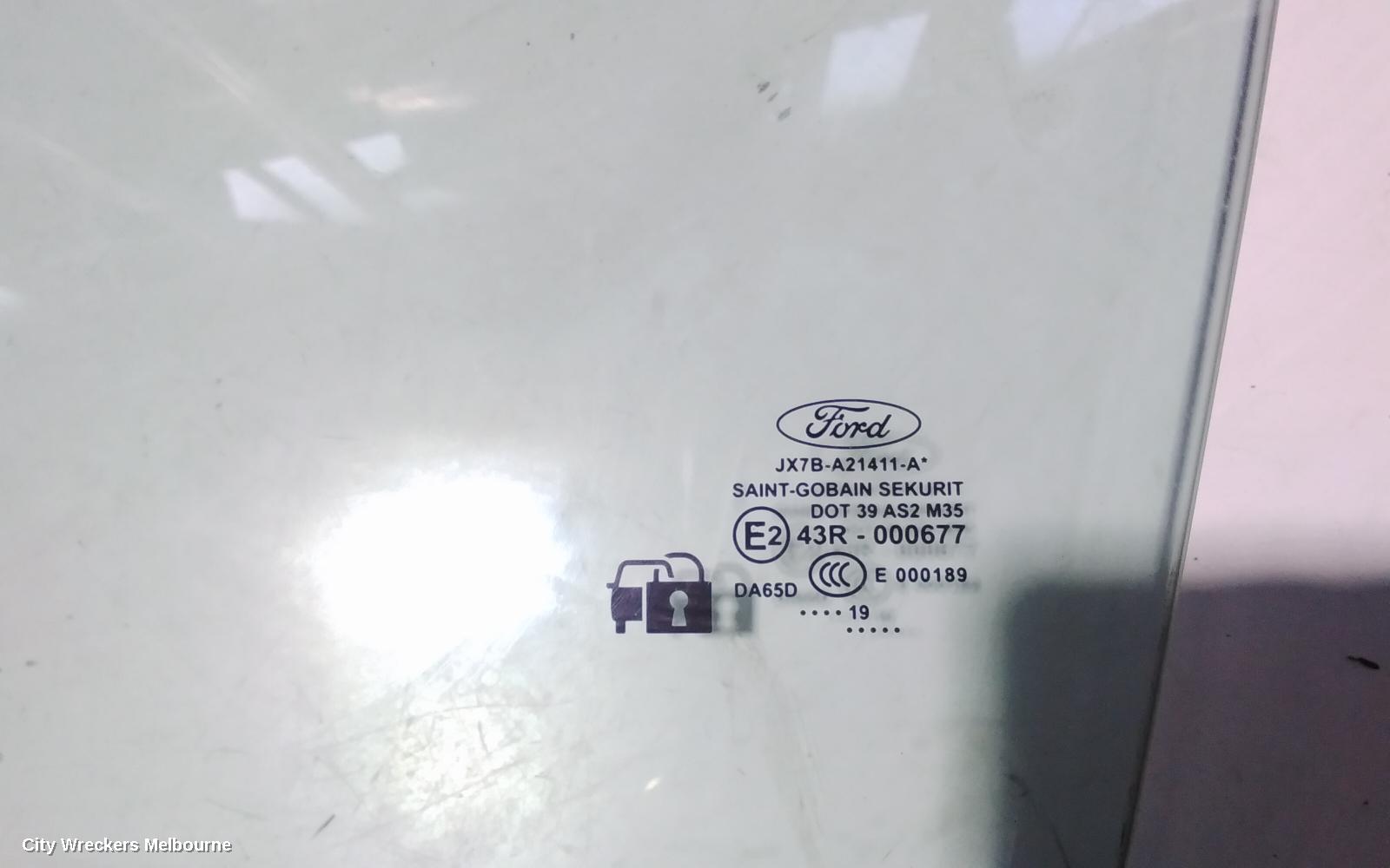 FORD FOCUS LEFT FRONT DOOR WINDOW, SA, 10/2018 - 12/2024