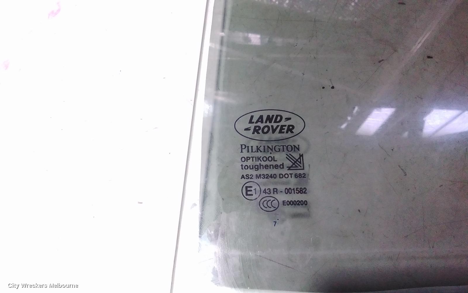 LAND ROVER RANGEROVER SPORT LEFT REAR DOOR WINDOW, L320, 08/2005 - 12/2013