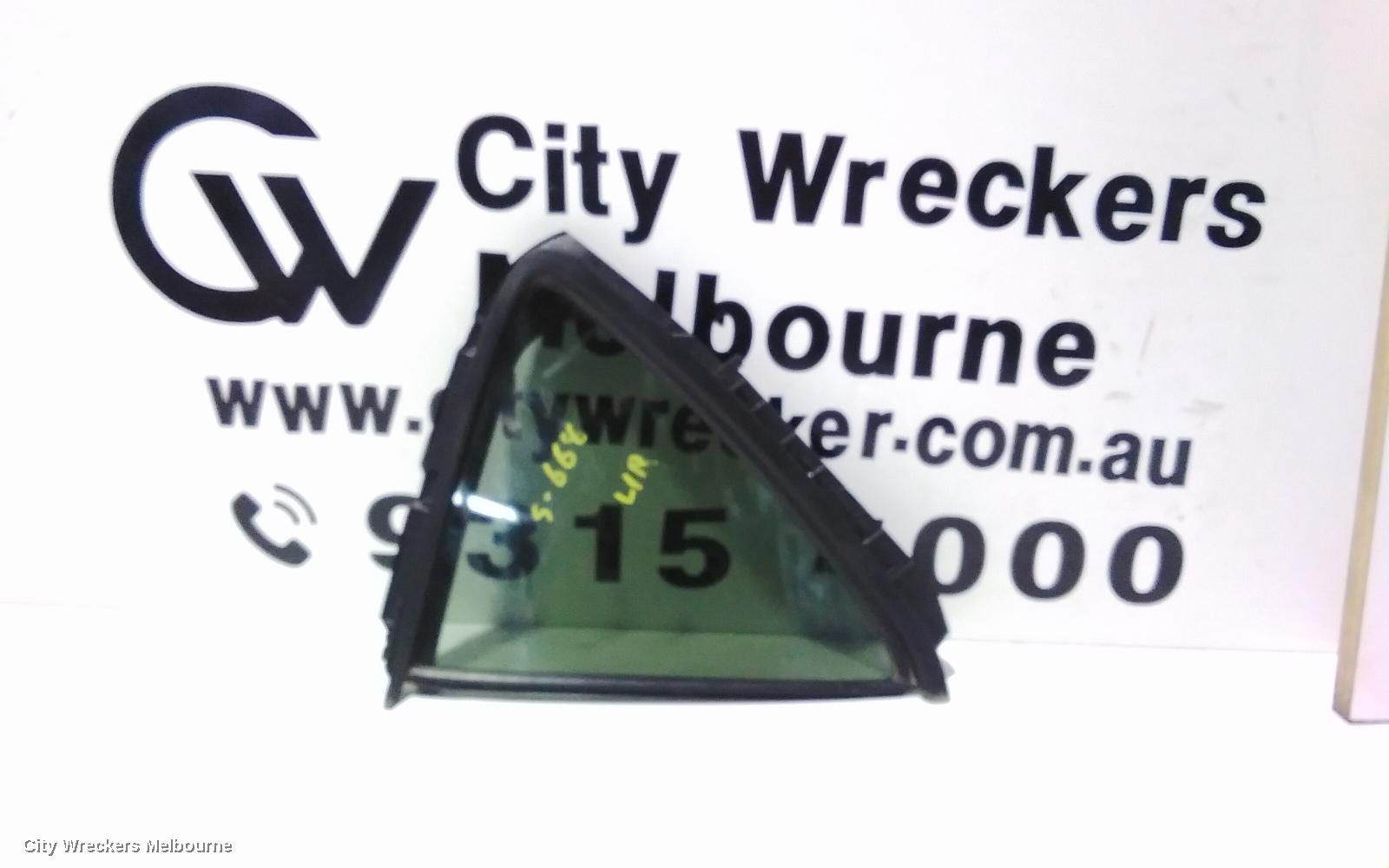 TOYOTA PRIUS LEFT REAR 1/4 DOOR GLASS, NHP10, PRIUS C, 12/2011 - 03/2020