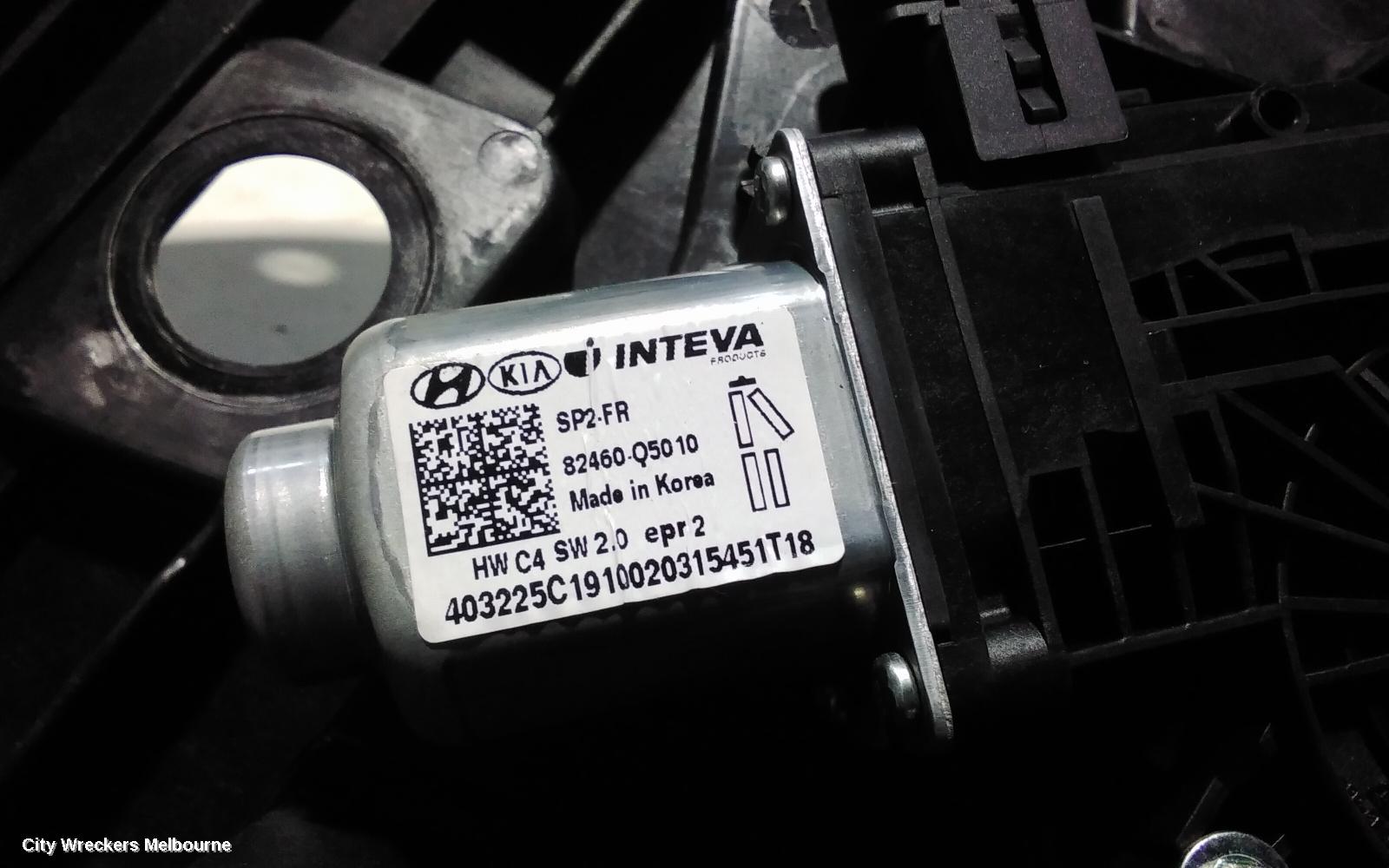 KIA SELTOS RIGHT FRONT WINDOW REG/MOTOR, SP2, 07/2019 ONWARDS