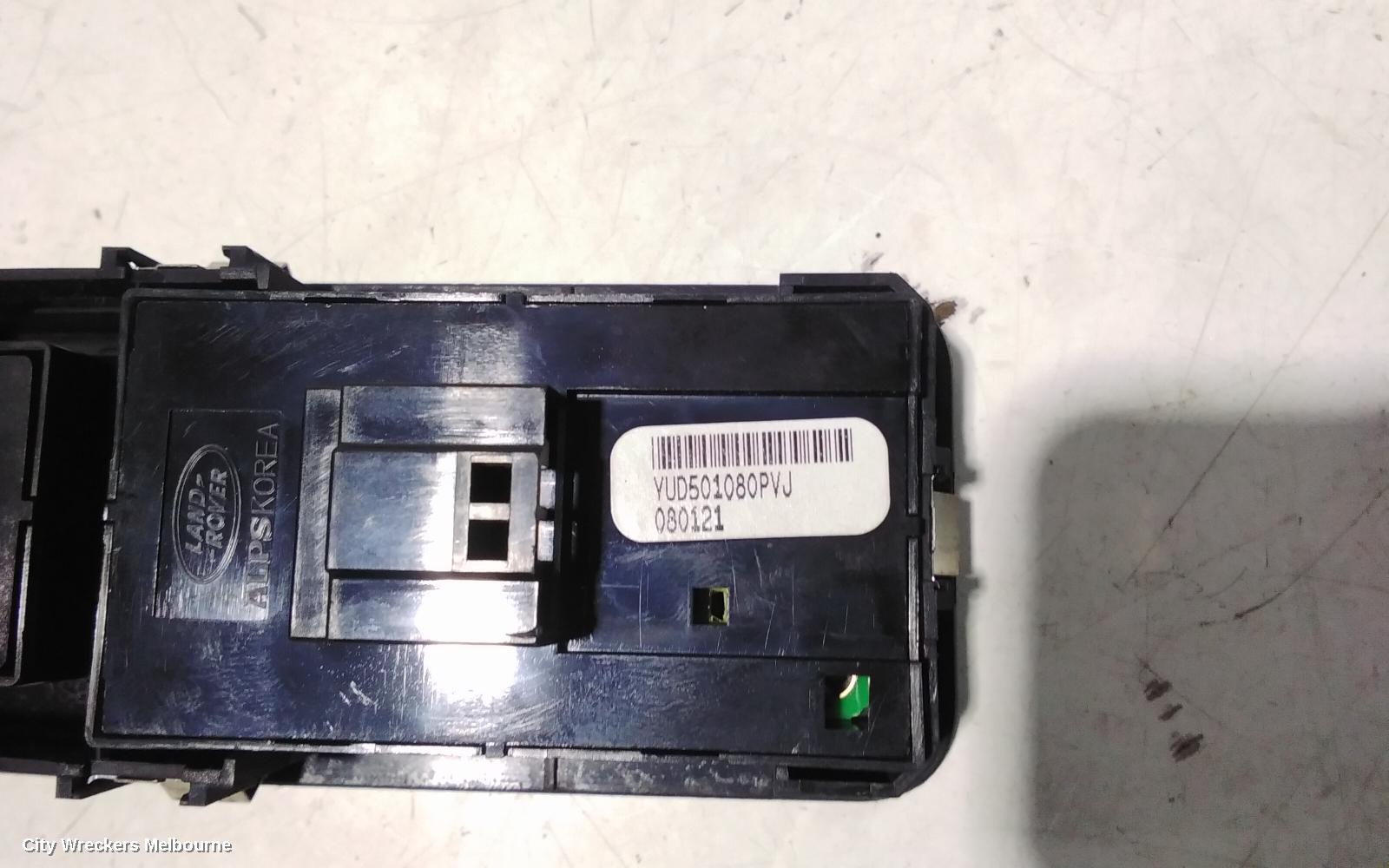 LAND ROVER RANGEROVER SPORT PWR DR WIND SWITCH, LH REAR, L320, 08/2005 - 10/2010