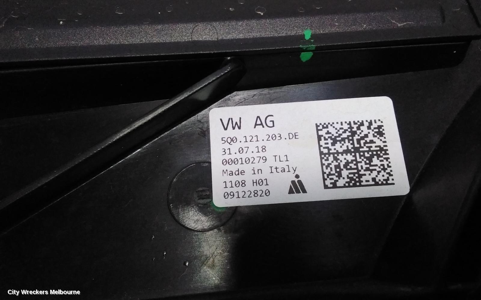 VOLKSWAGEN GOLF FAN, DUAL FAN ASSY, 2.0, PETROL, CHHA/CHHB/CJXB/CXDA/DJHB/CJXD/DLBA CODE, 320W/200W (BROSE), GEN 7, 01/2013 - 08/2020