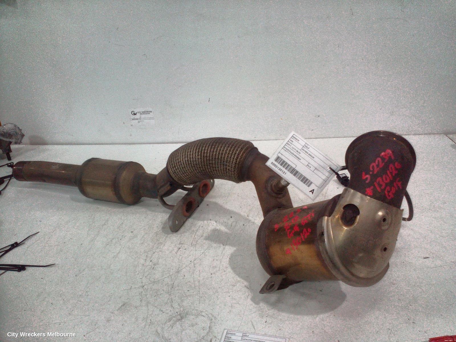 VOLKSWAGEN GOLF CATALYTIC CONVERTER, DOWNPIPE-CAT TYPE, PETROL, 2.0, TURBO, DLBA, GEN 7, 03/2017 - 08/2020