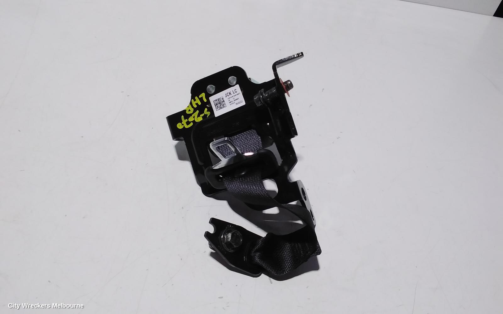 KIA STINGER SEATBELT/STALK, LH REAR, SEAT BELT ONLY, CK, 06/2017
