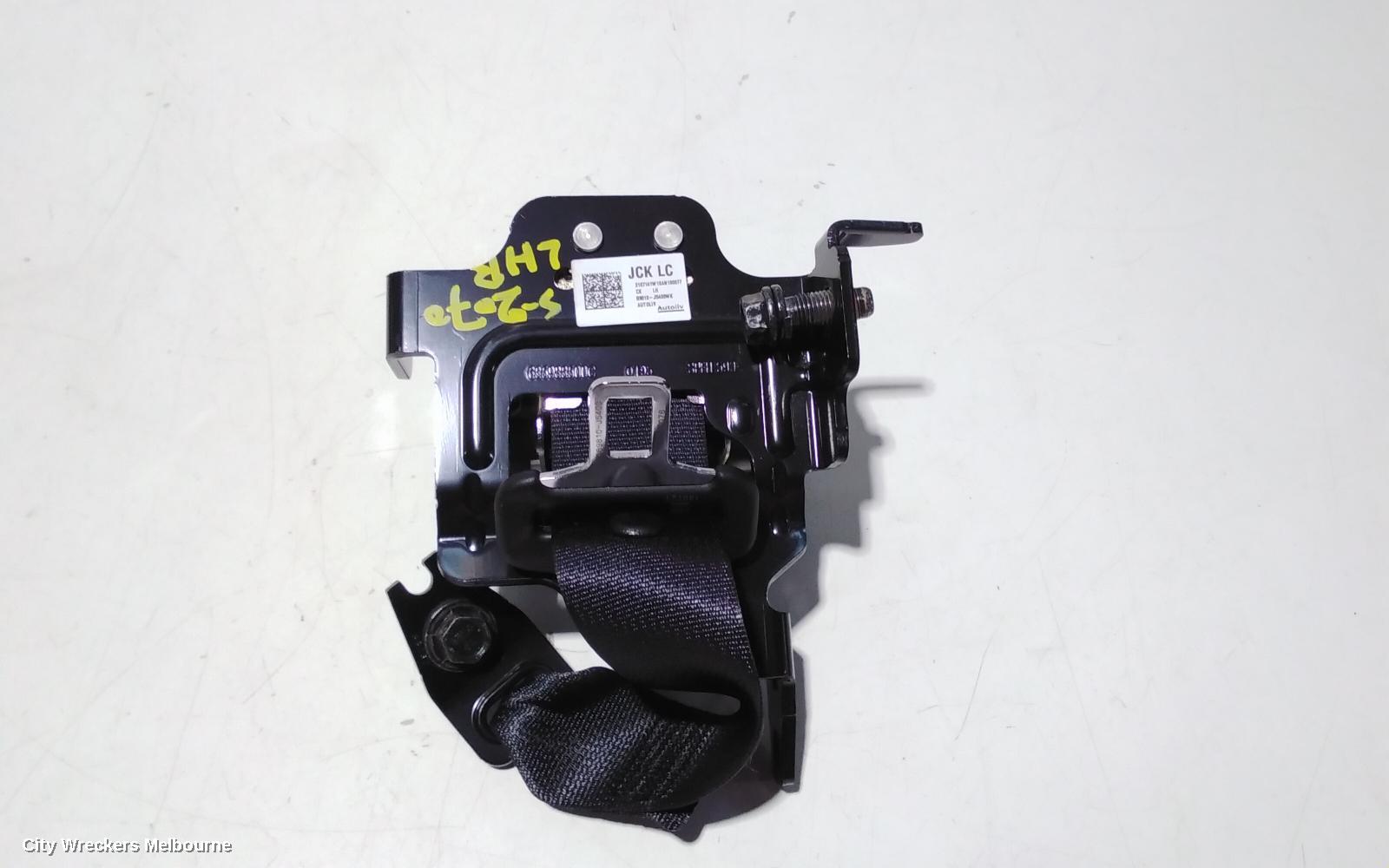 KIA STINGER SEATBELT/STALK, LH REAR, SEAT BELT ONLY, CK, 06/2017