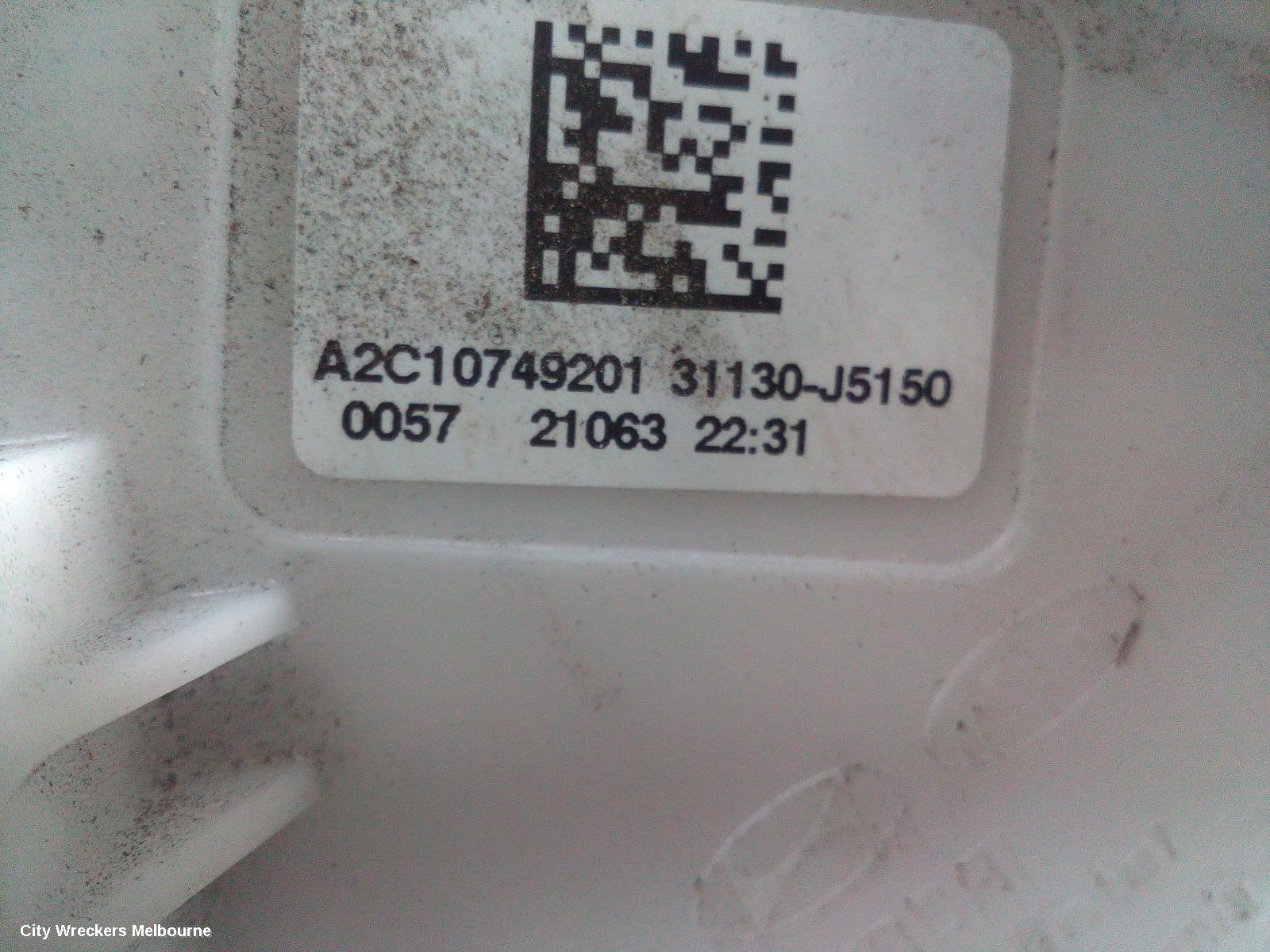 KIA STINGER FUEL PUMP, PETROL, 2.0, G4KL, TURBO, IN TANK (PUMP & SENDER), CK, 06/2017 - 04/2023