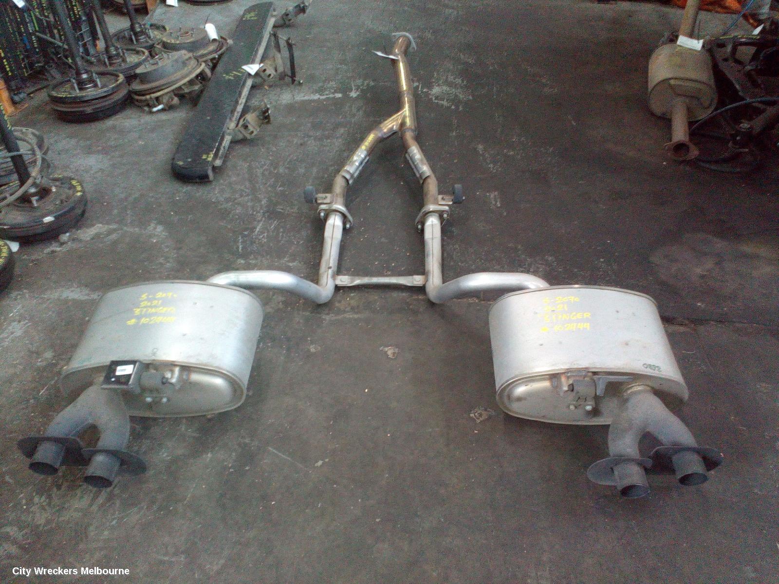 KIA STINGER EXHAUST SYSTEM, CK, 06/2017 - 04/2023