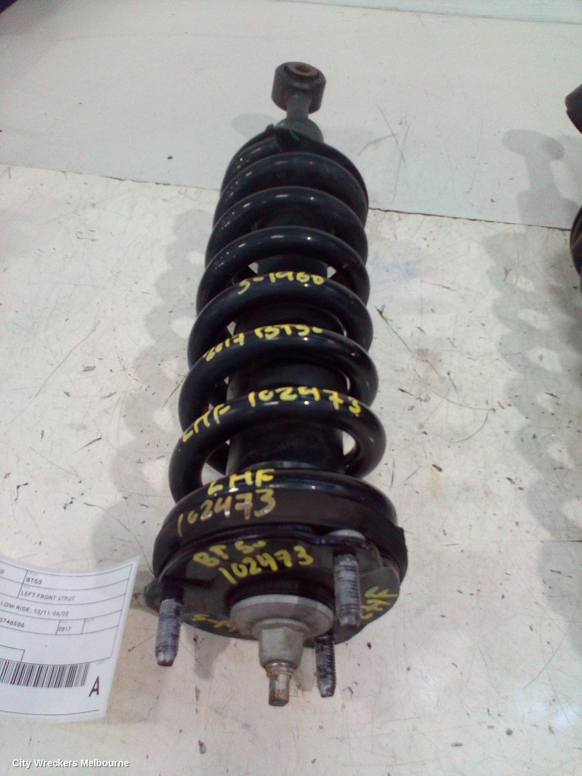MAZDA BT50 LEFT FRONT STRUT, UP-UR, 2WD LOW RIDE, 10/2011 - 06/2020