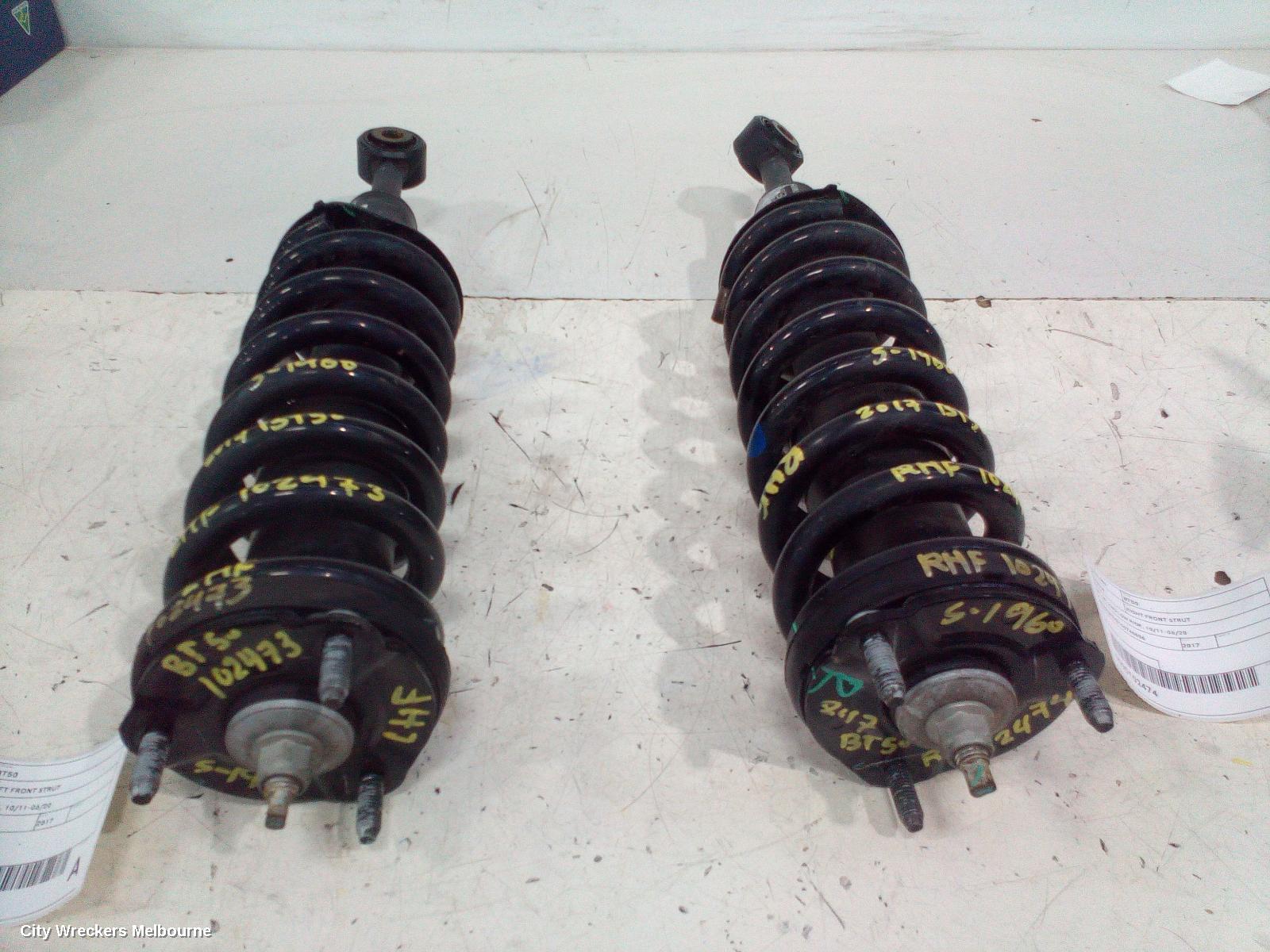 MAZDA BT50 LEFT FRONT STRUT, UP-UR, 2WD LOW RIDE, 10/2011 - 06/2020